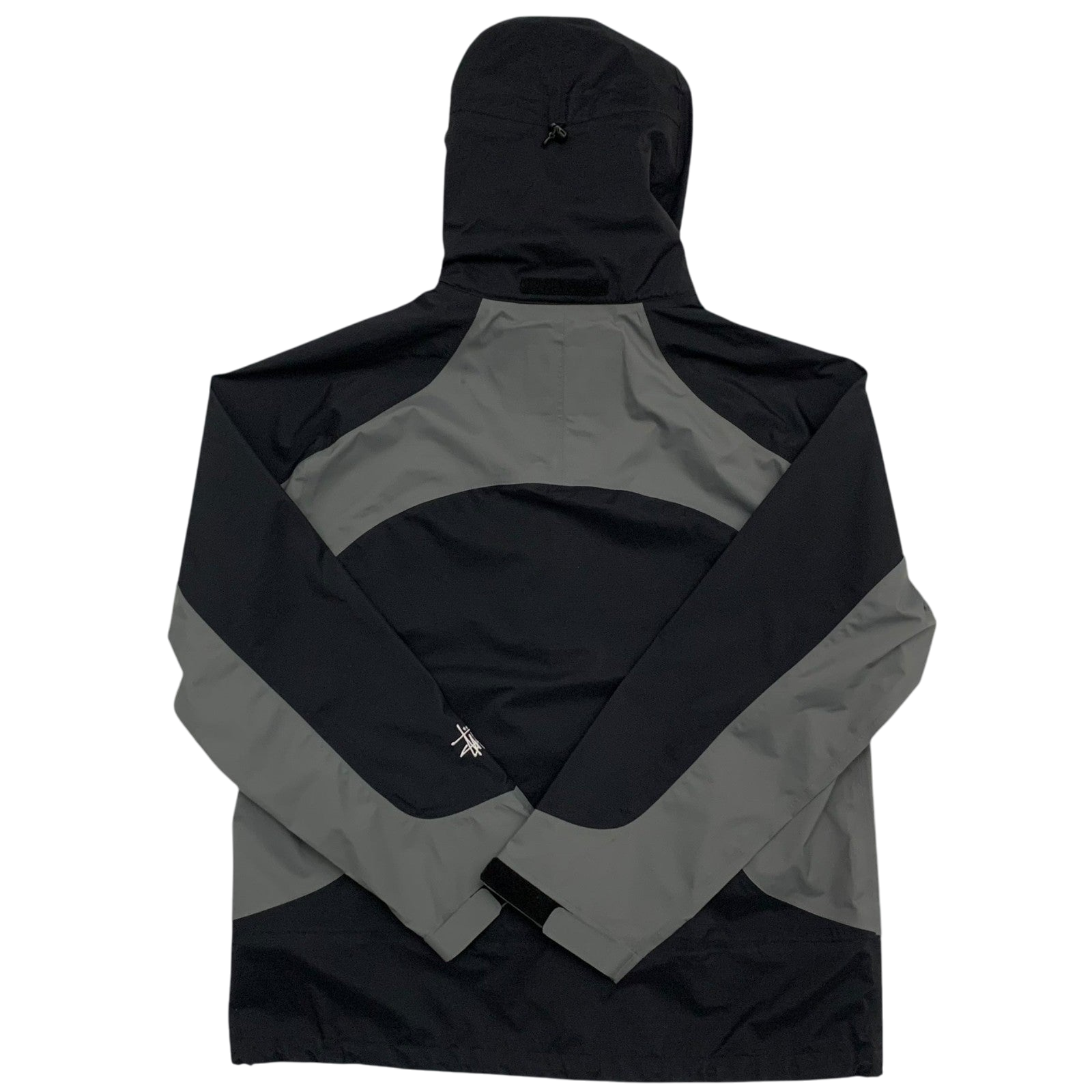 Stussy AW20 Taped Seam Nylon Rain Jacket Black/Grey (Fits L-XL) thumbnail 4