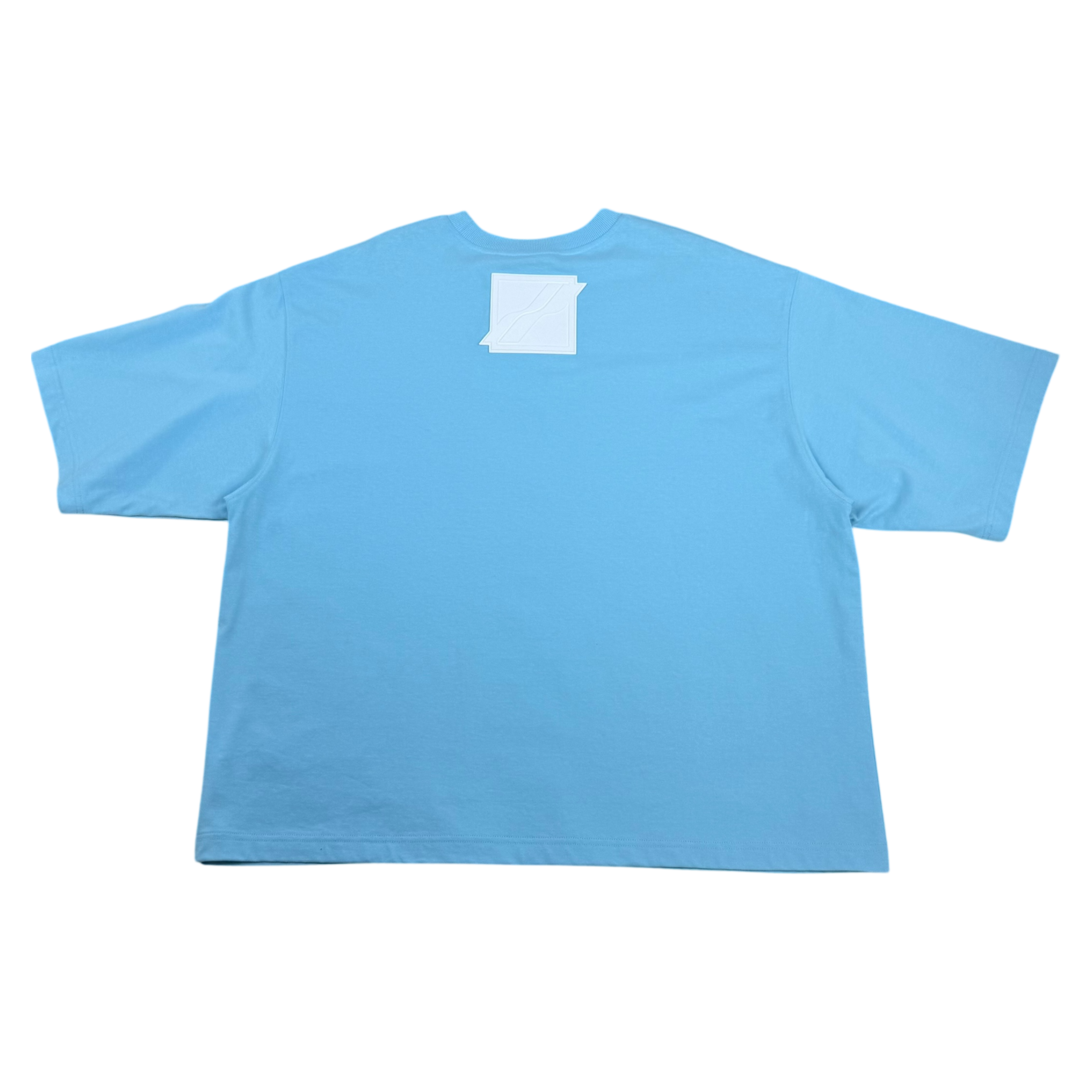 We11done Back Logo Oversized Heavy T-Shirt Sky Blue (Fits L-XL) thumbnail 3
