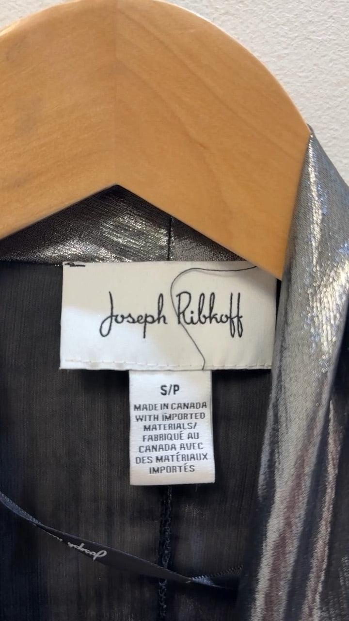 Joseph Ribkoff Silver Drape Blouse S thumbnail 2