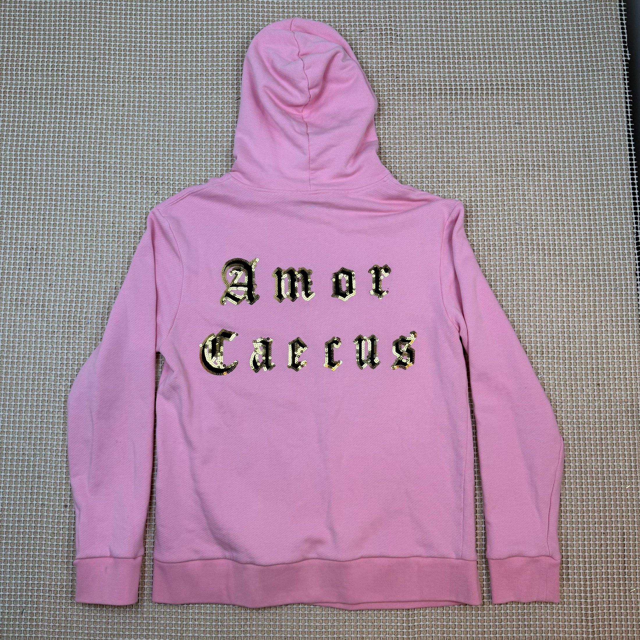 Gucci 2018 Chikae Ide Amor Caecus Sequin Hoodie Pink (Size L) thumbnail 3