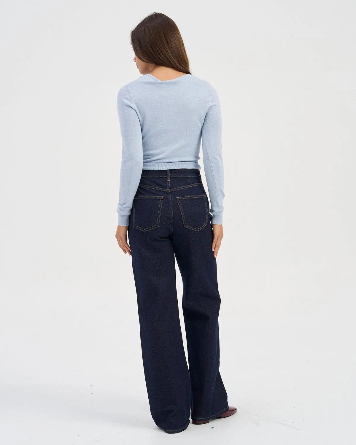 Juicy Wide Dark Blue Jeans - 28/32 thumbnail 3