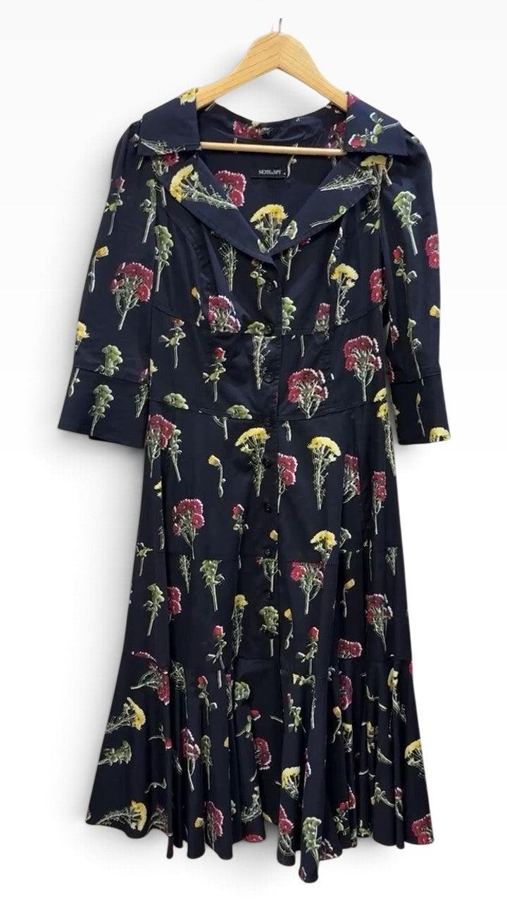 Moss & Spy Black Floral Dress 10 thumbnail 2