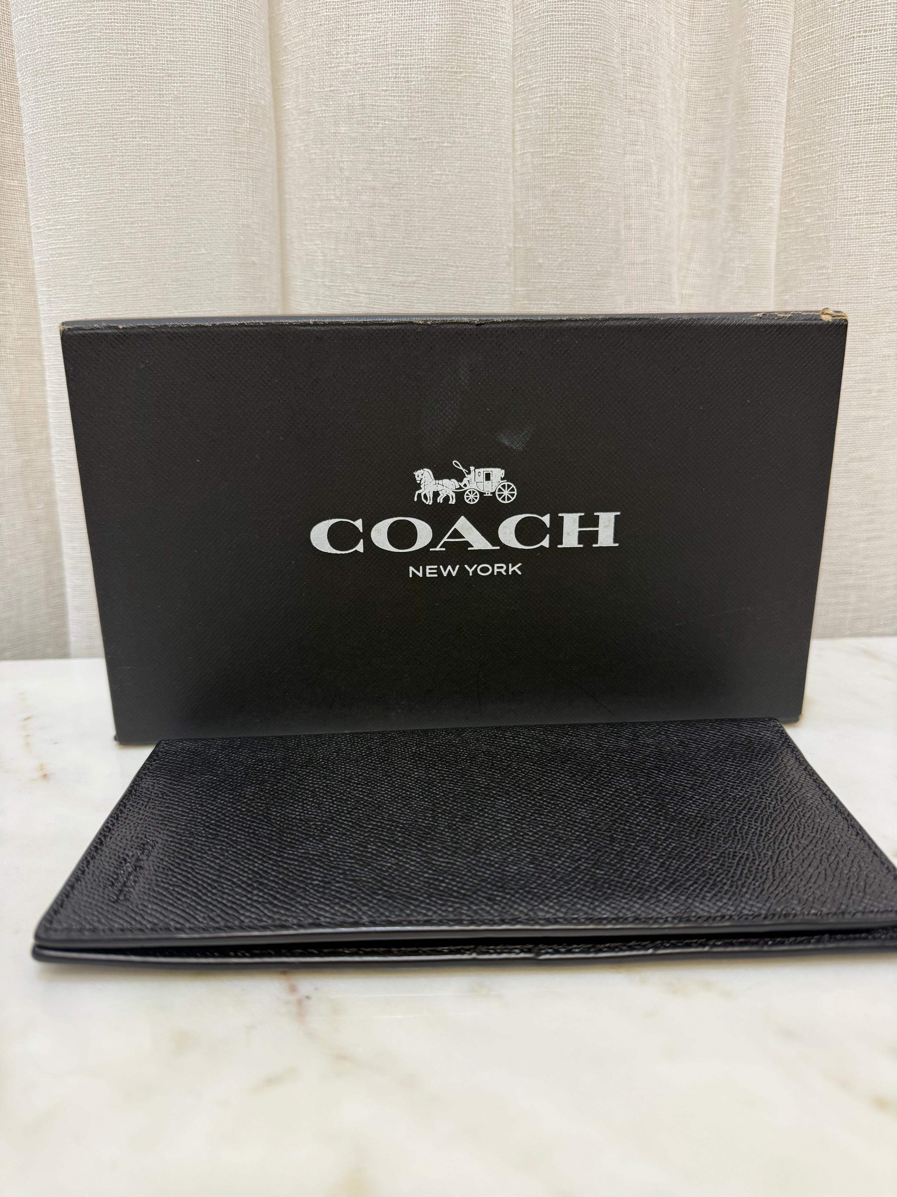 Coach Black Long Wallet WB thumbnail 6