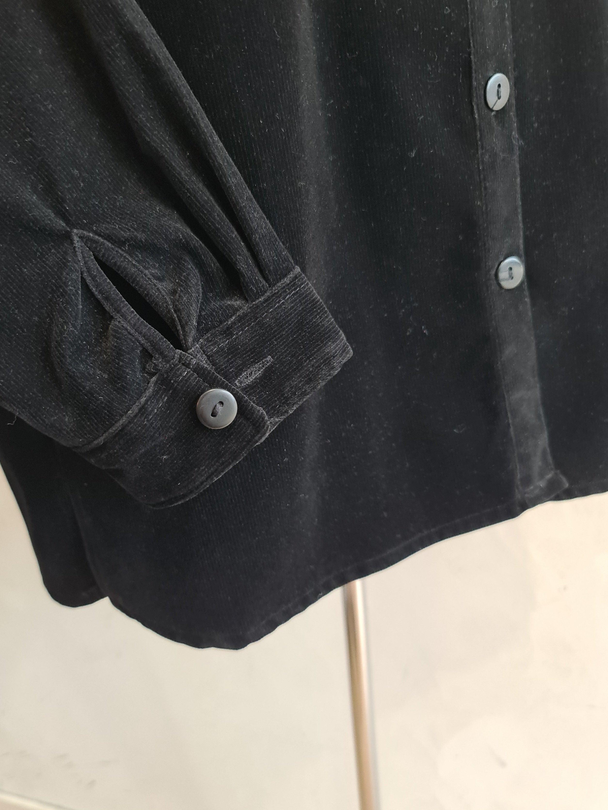 Vintage Millers Black Corduroy shirt -size 16 thumbnail 7