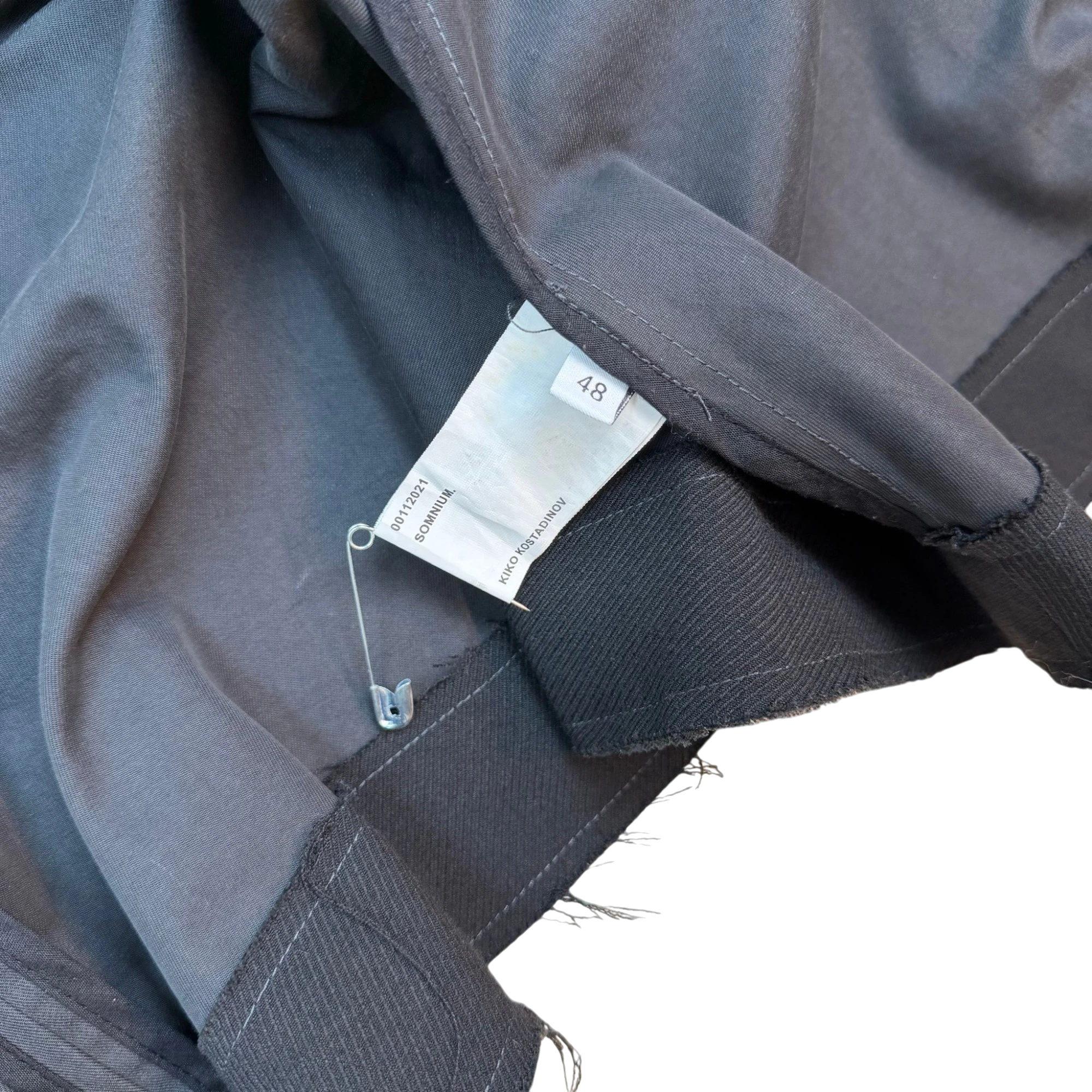 Kiko Kostadinov AW21 Maiden Peacoat Jacket Grey (Fits M-L) thumbnail 5