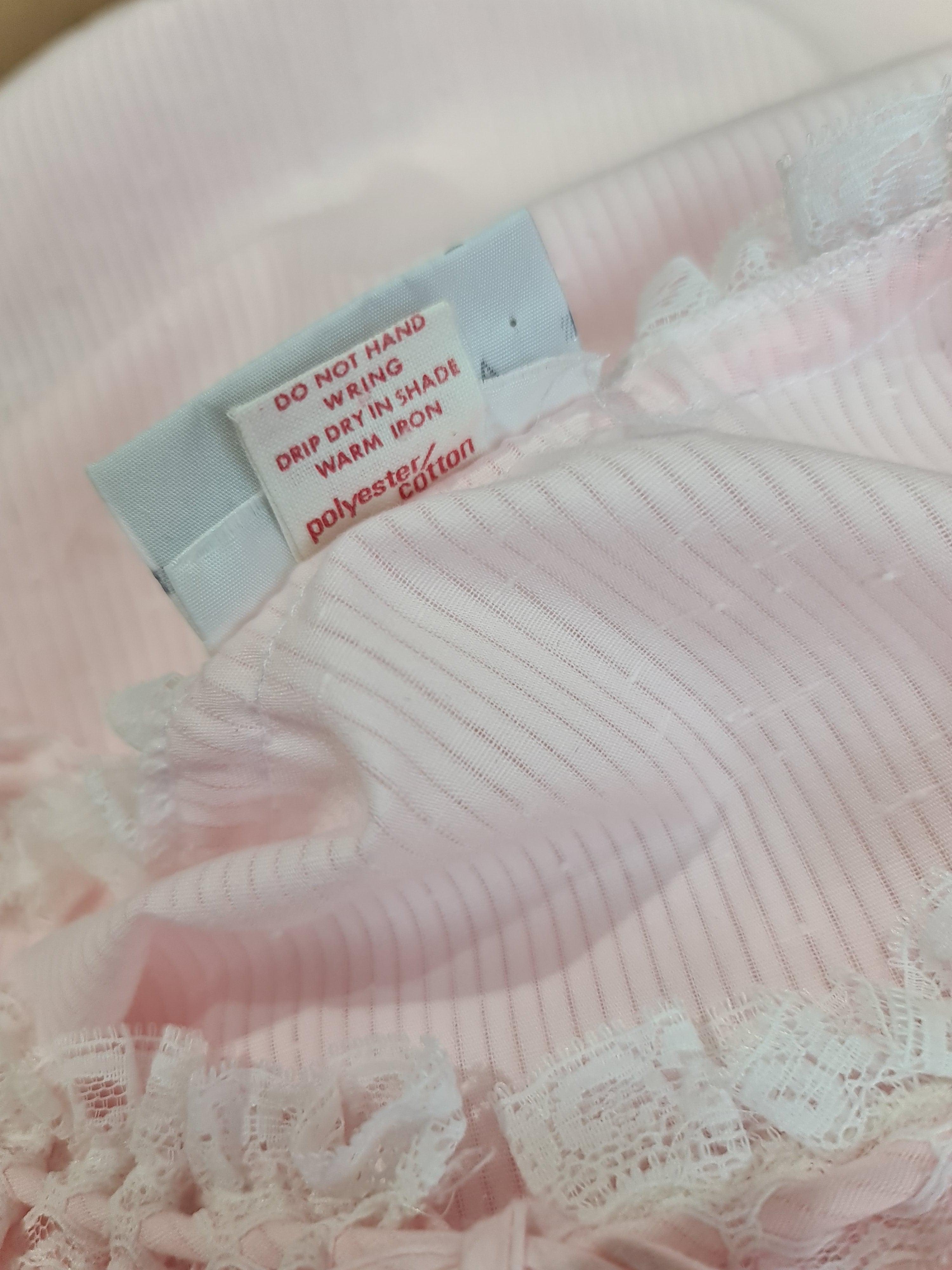 Vintage Elle Pink Night Dress - size L thumbnail 12