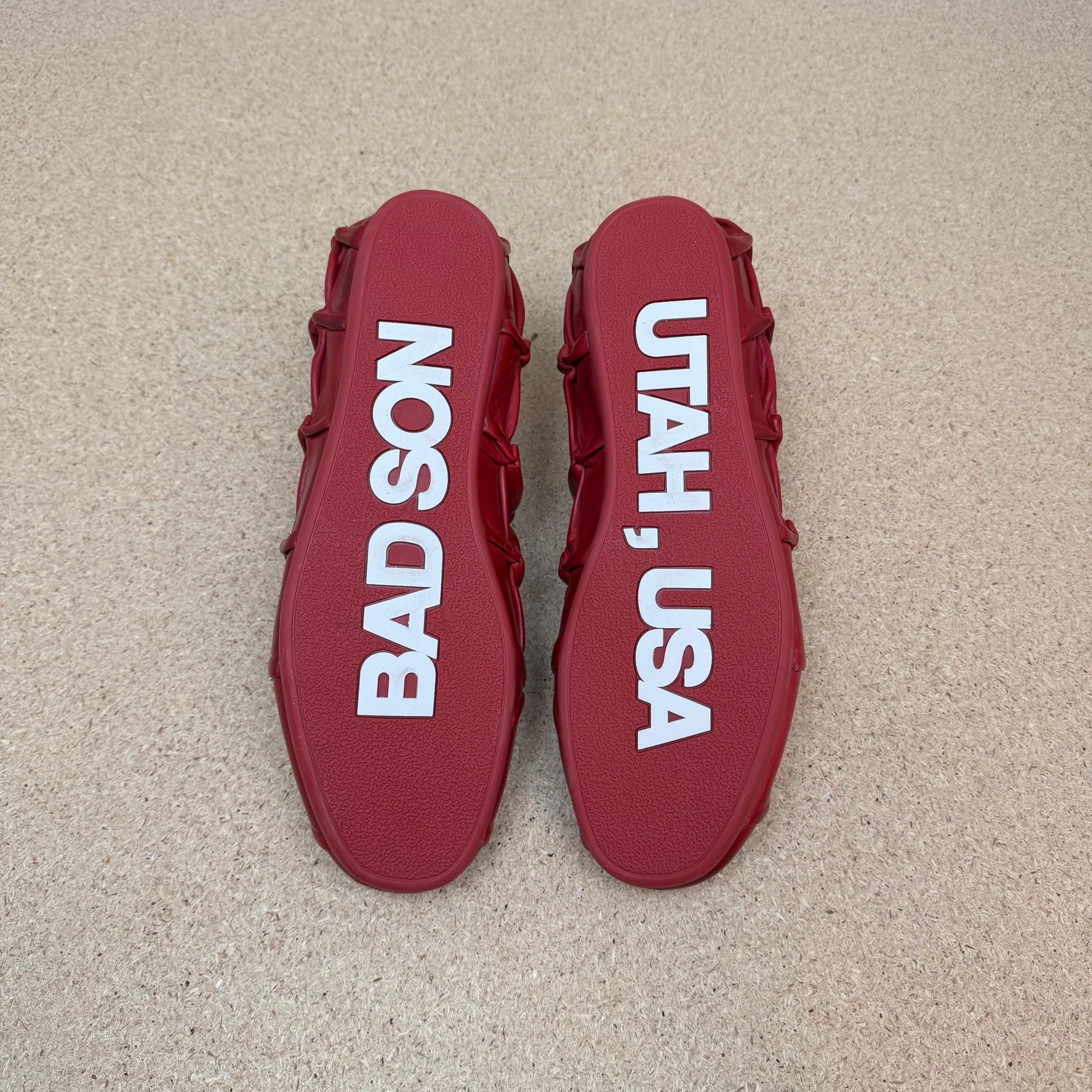 Bad Son Blood Cell Pinch Low Leather Sneakers Red (Size EU45/US12) thumbnail 2