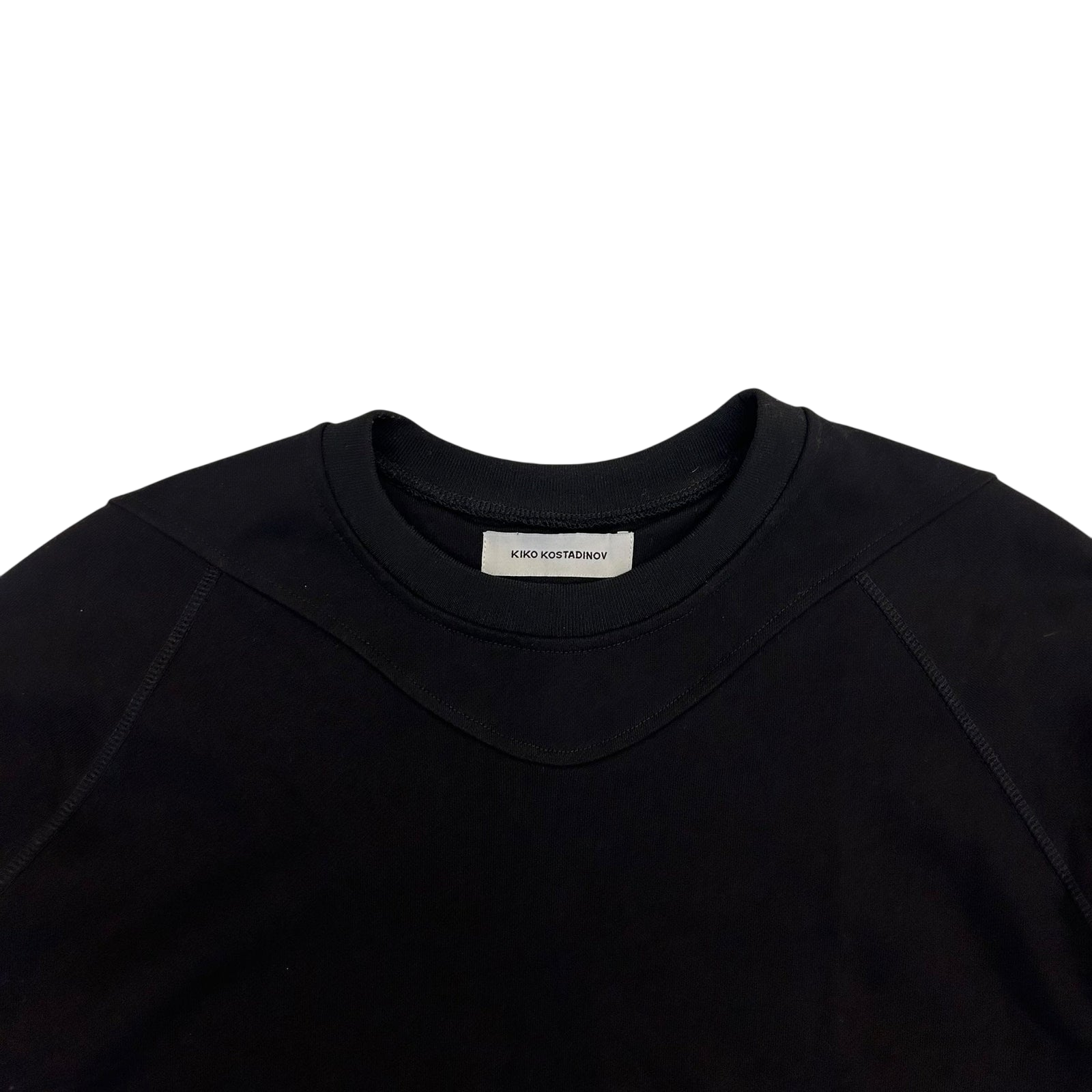 Kiko Kostadinov KK Paneled Sweatshirt Black/Grey (Fits XL) thumbnail 2