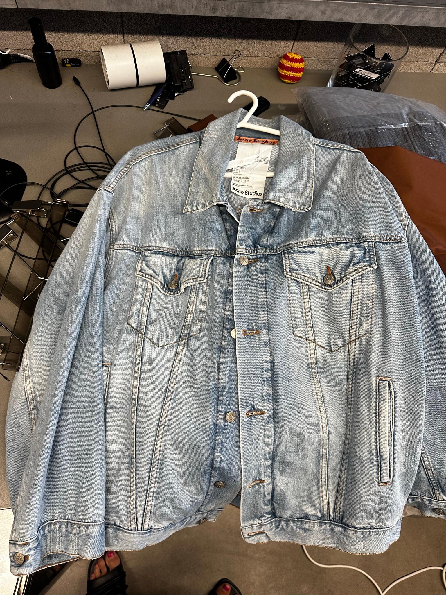 Acne Studios Oversized Denim Jacket Light Blue (Size XXS)