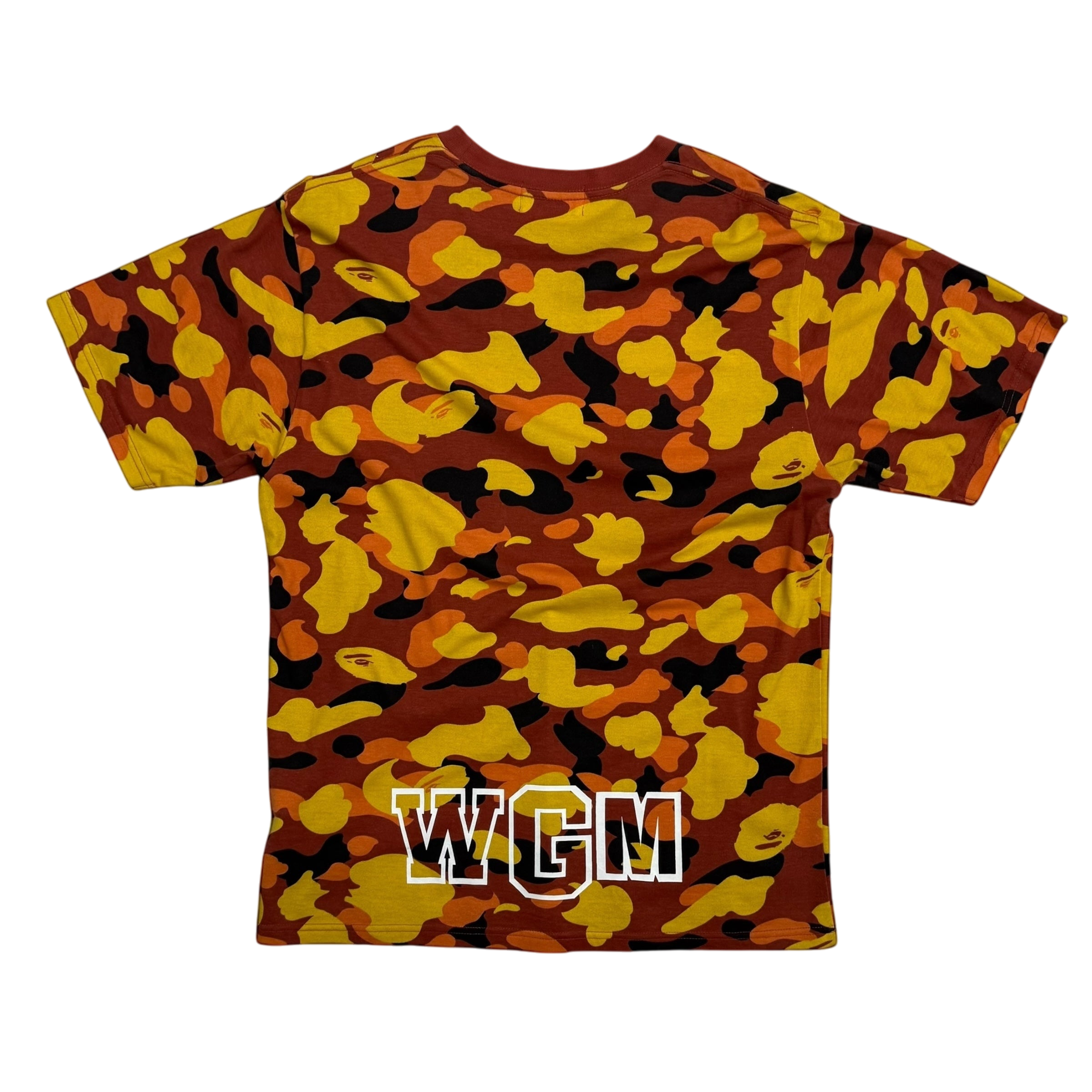 BAPE (A Bathing Ape) 1st Camo Shark T-shirt Orange (Fits M-L) thumbnail 2