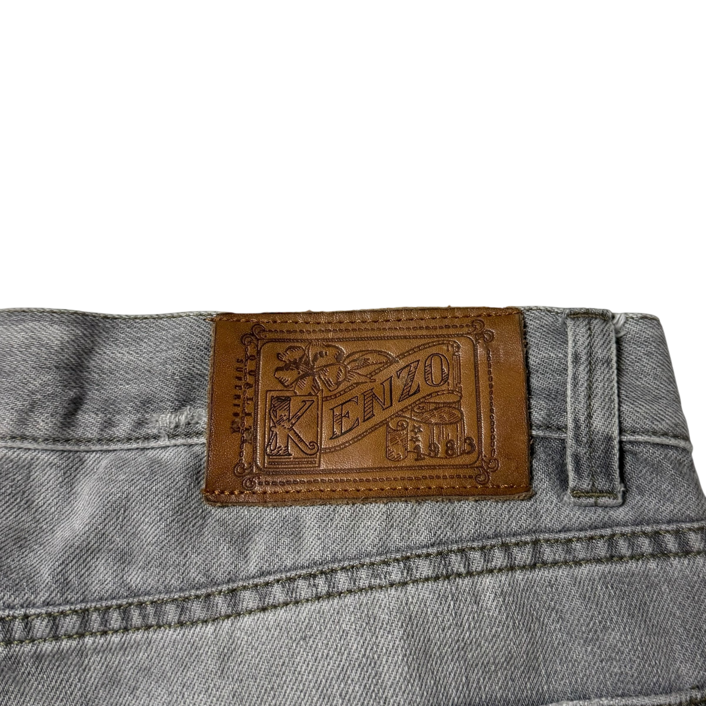 Kenzo Paris Easy Cut Patchwork Washed Jeans (Size 34”) thumbnail 8