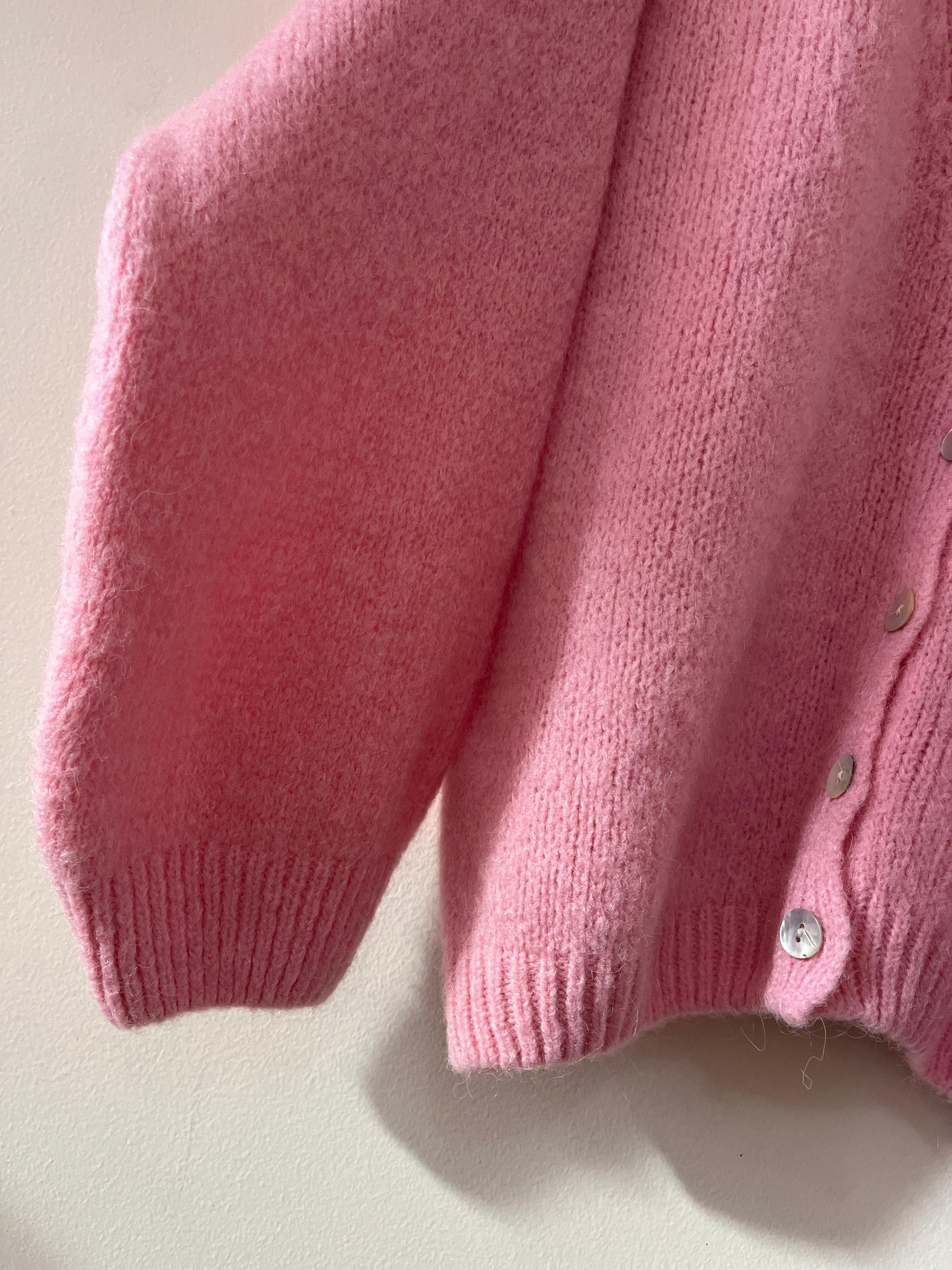 Dallitalia Pink Wool Blend Cardigan Size M-L thumbnail 5