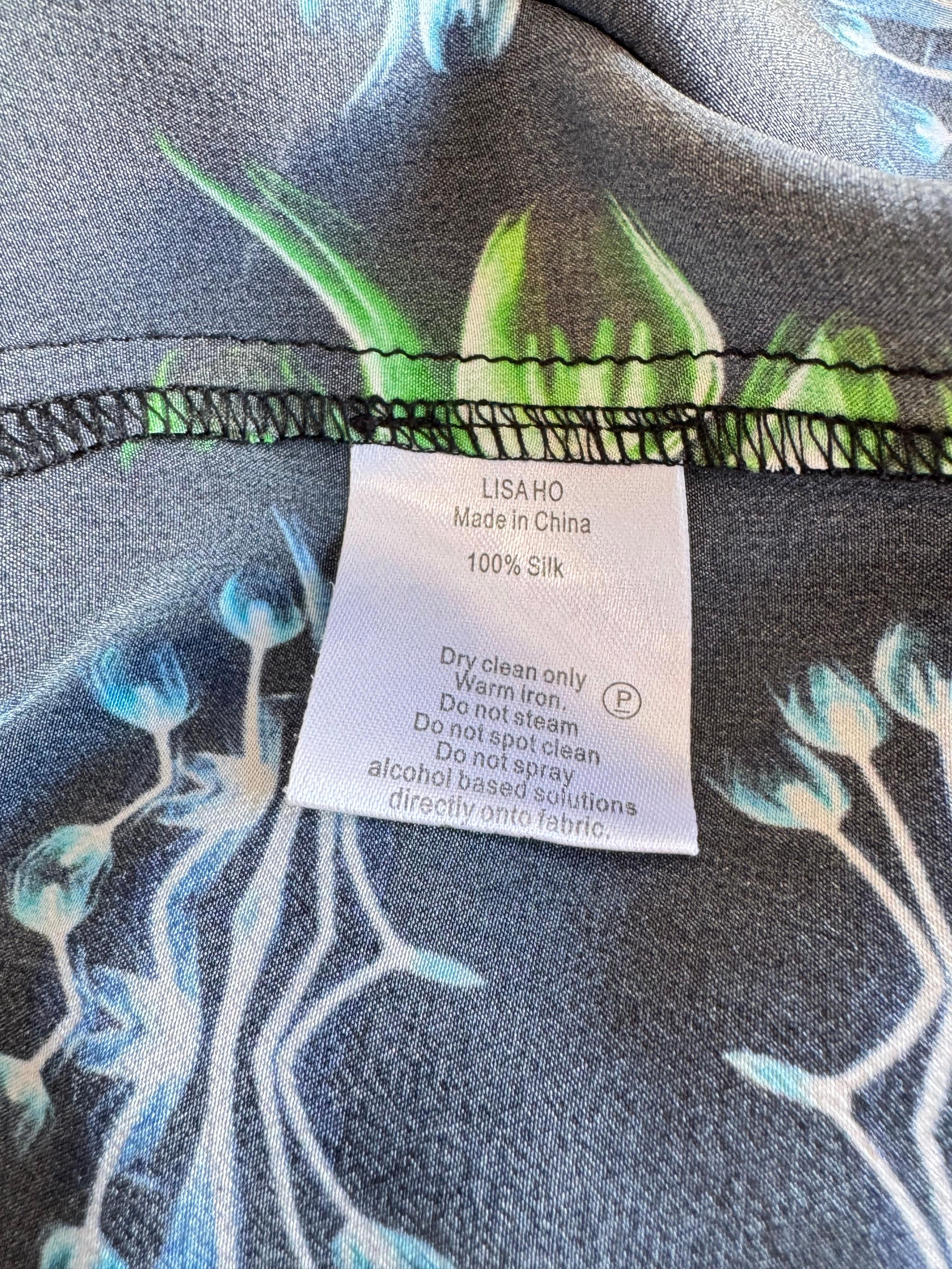 Lisa Ho Silk Print Blouse - size 10 thumbnail 9