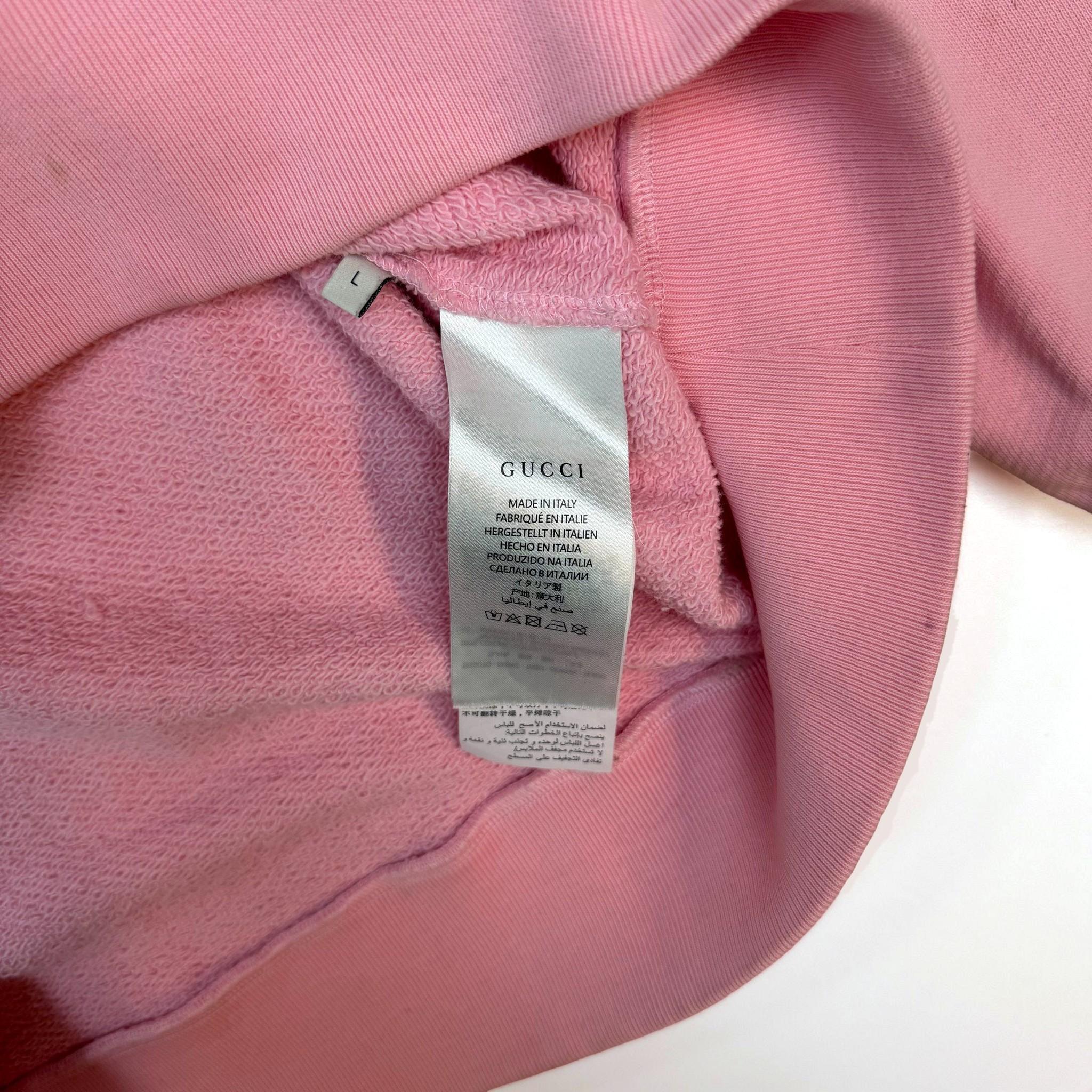 Gucci 2018 Chikae Ide Amor Caecus Sequin Hoodie Pink (Size L) thumbnail 7