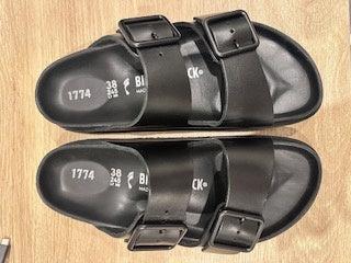 Birkenstock Black Leather Sandals 38