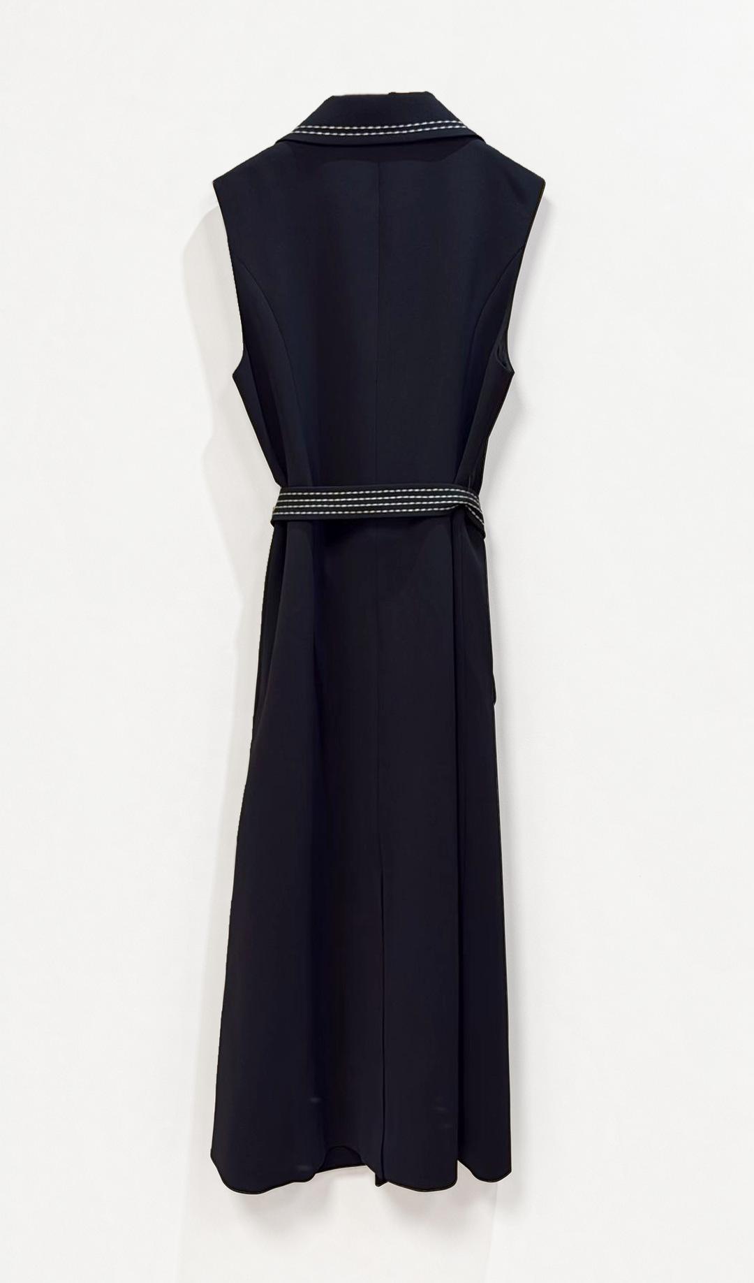 Feathers Black Belted Dress S thumbnail 3