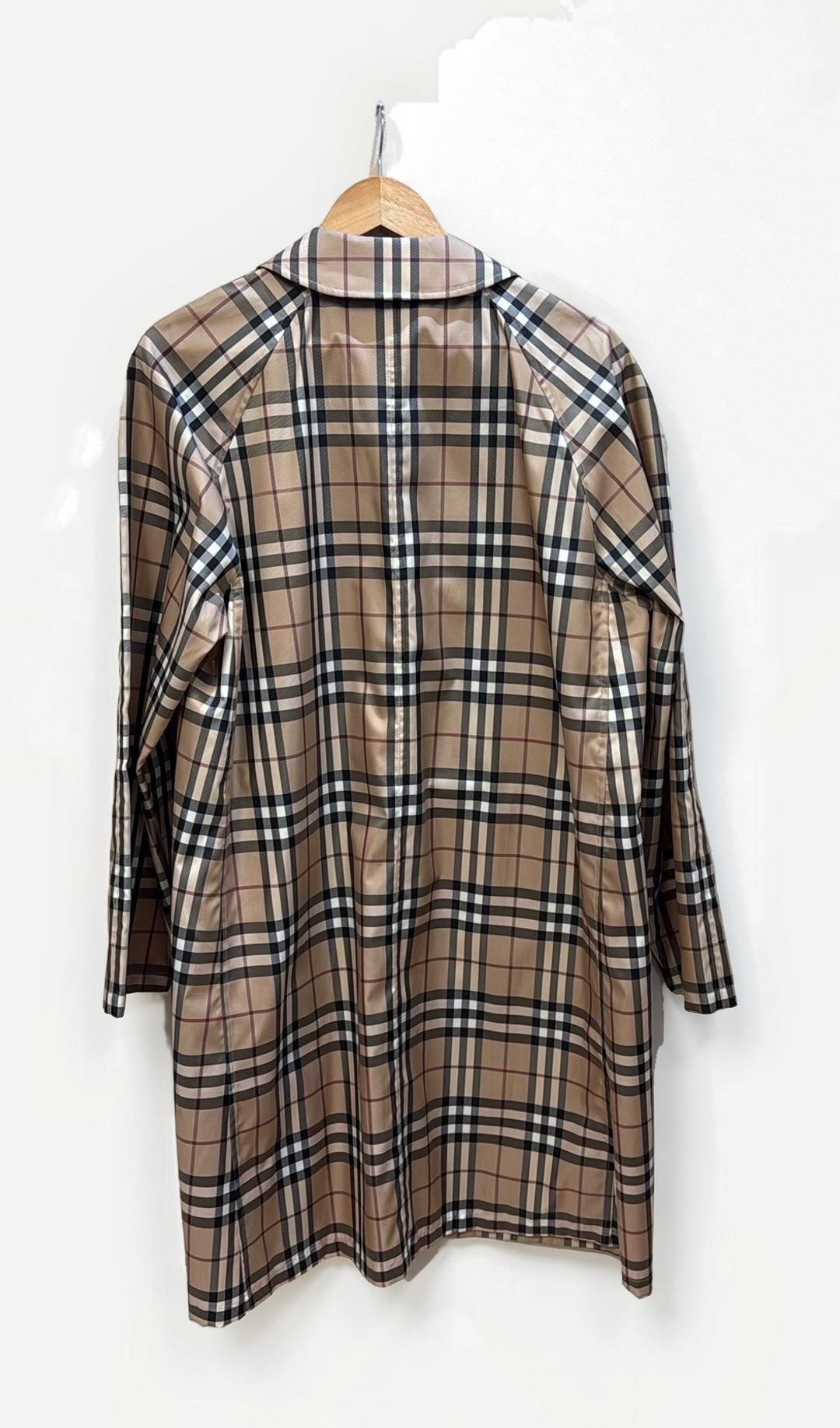 Burberry Beige Check Raincoat L thumbnail 4