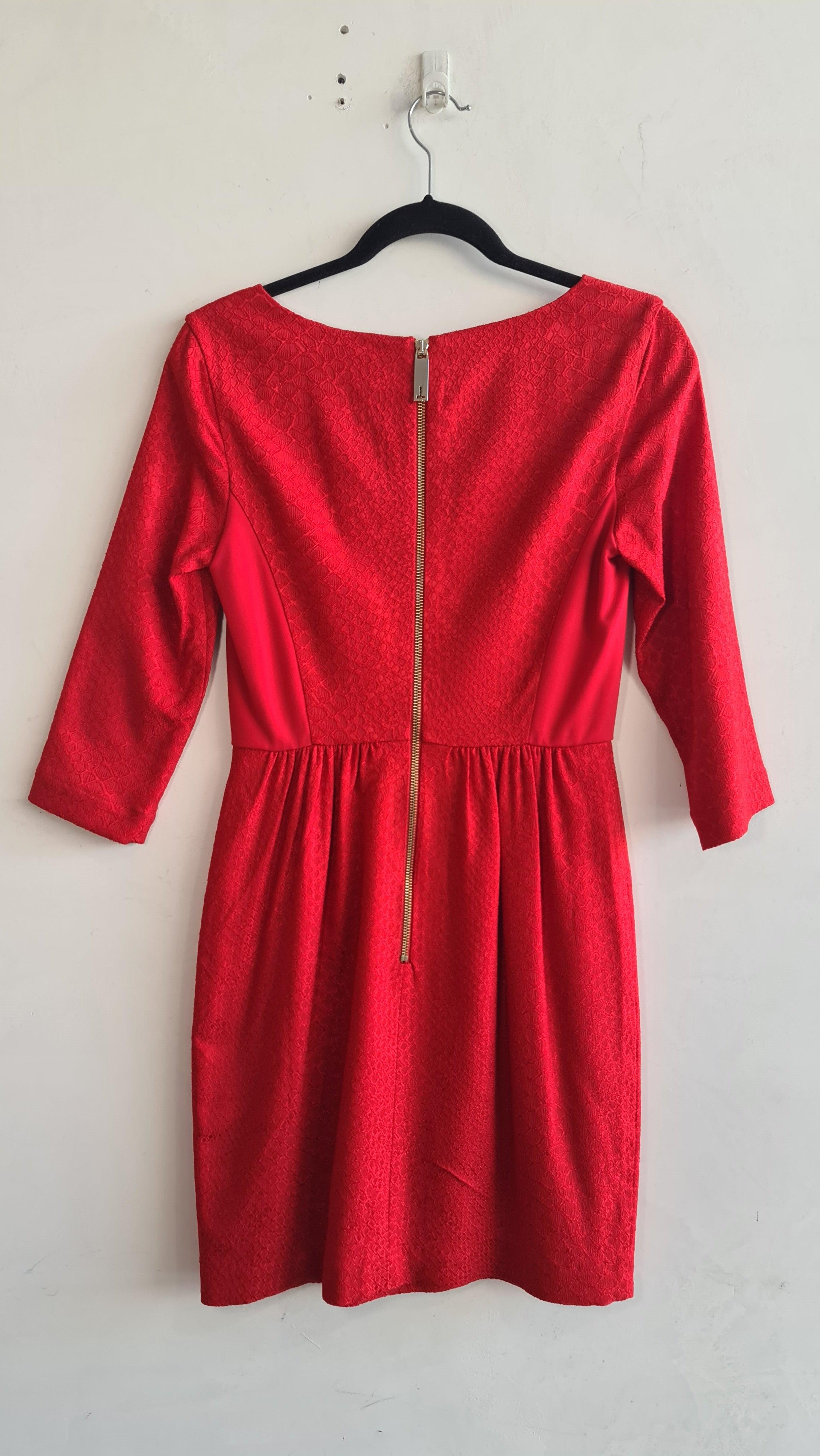 Ted Baker Red Dress - size 2 thumbnail 2