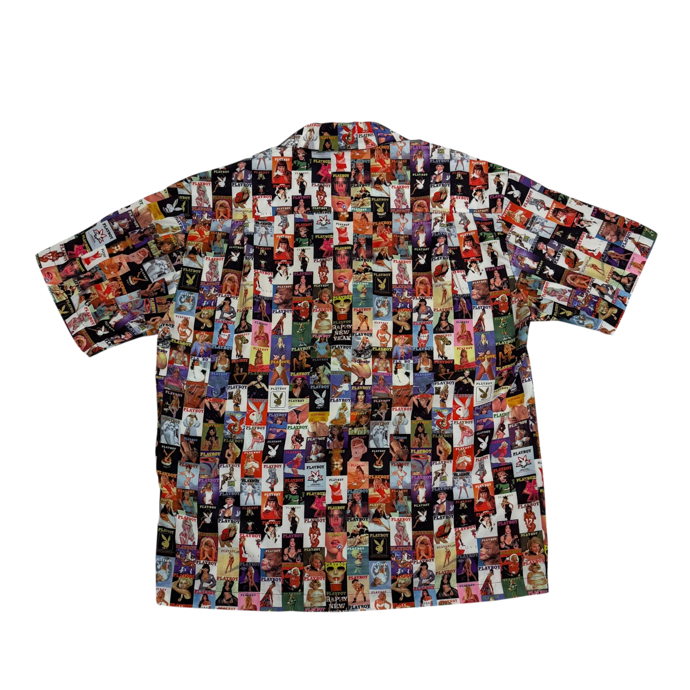 Playboy 00s Magazine Print Button-Up Shirt (Size L) thumbnail 3