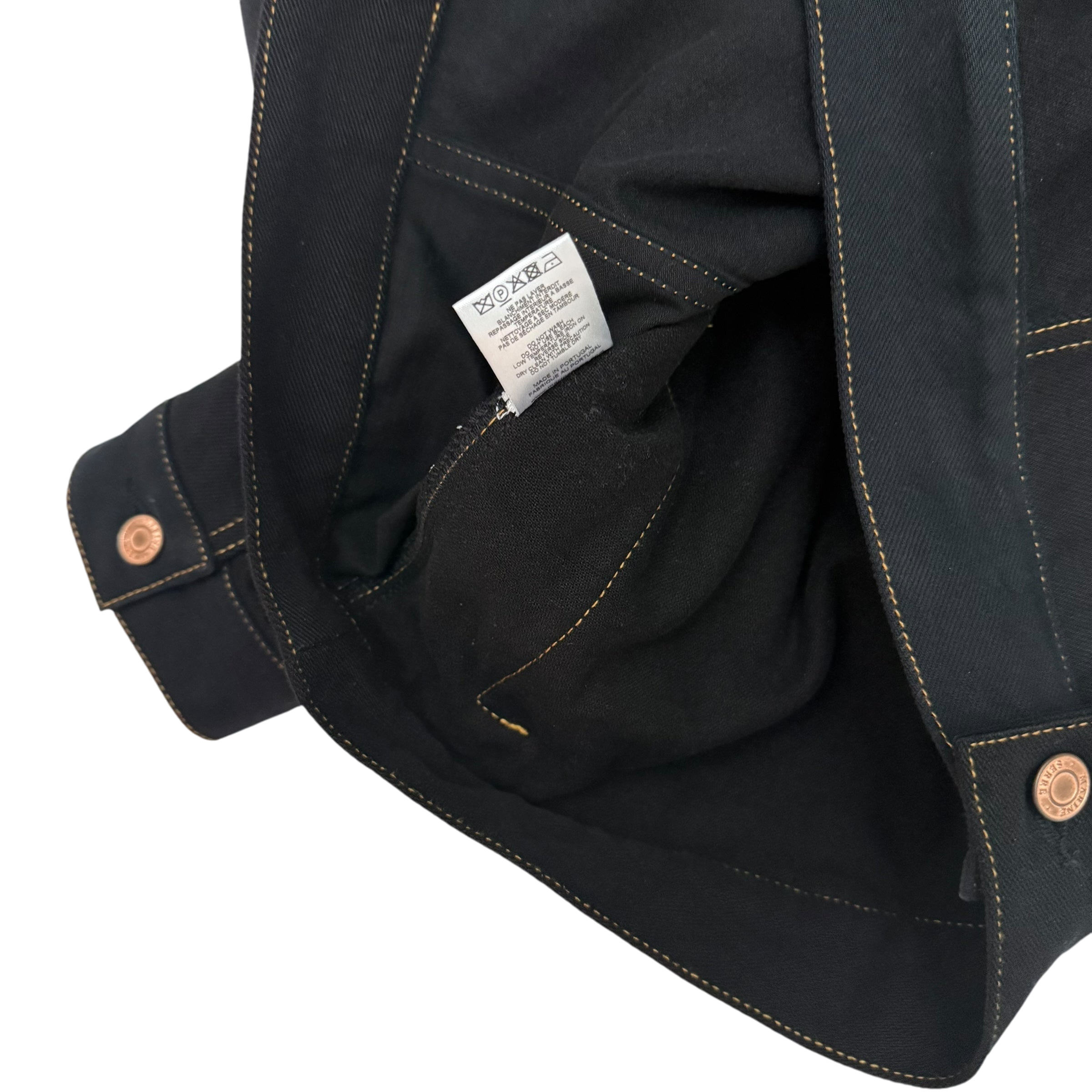 Marine Serre FW22 Crescent Moon Denim Jacket Black (Fits L) thumbnail 5