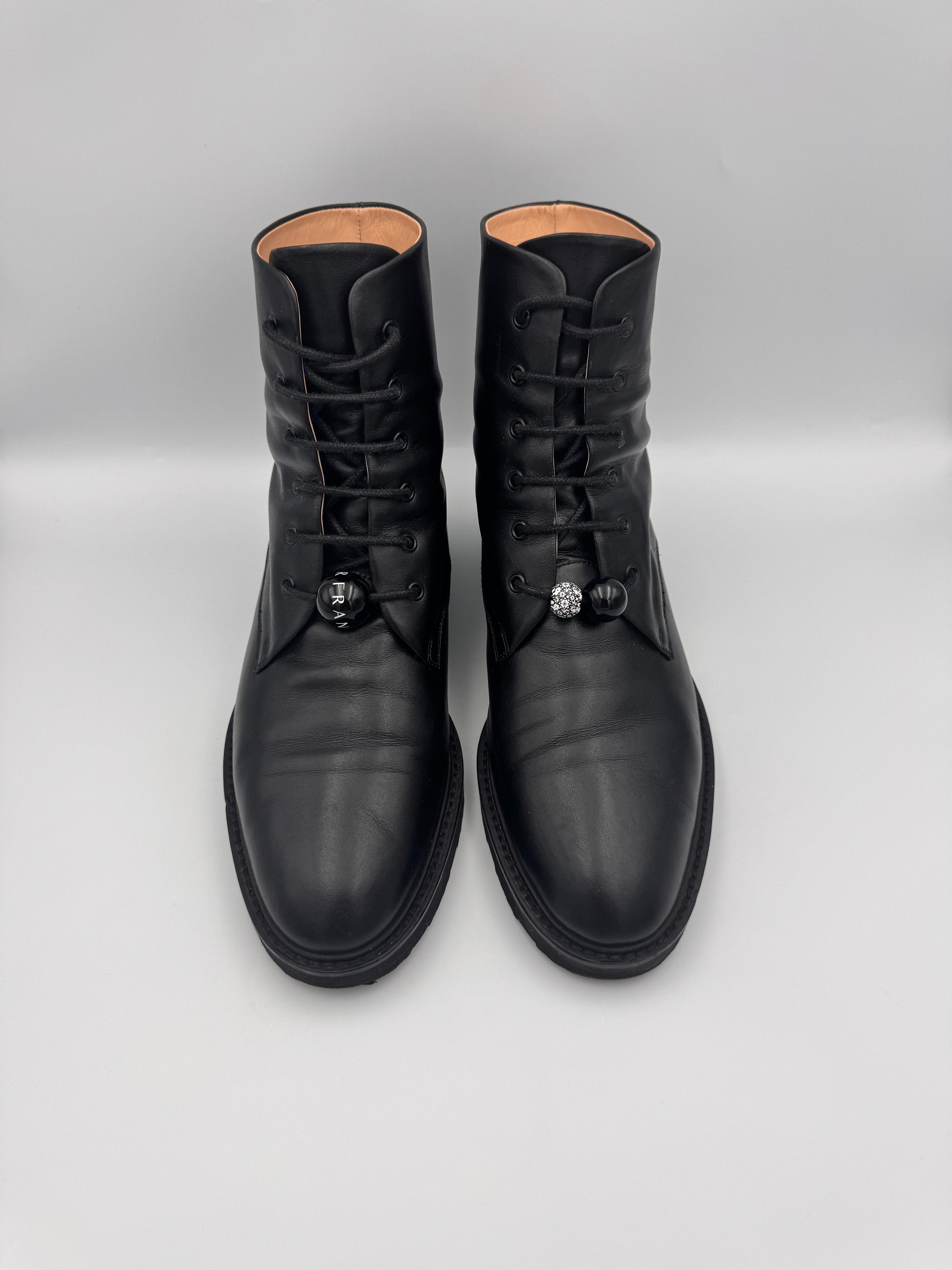 Dear Frances LaceUp Boots Size 38.5 thumbnail 4