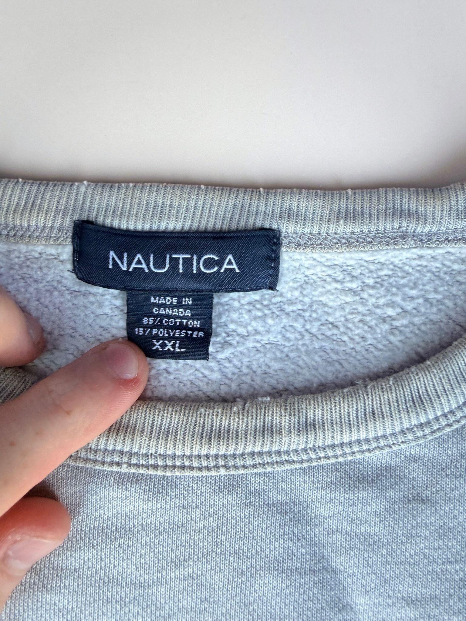 Nautica Grey Flag Crewneck Sweatshirt (Size XXL) thumbnail 5