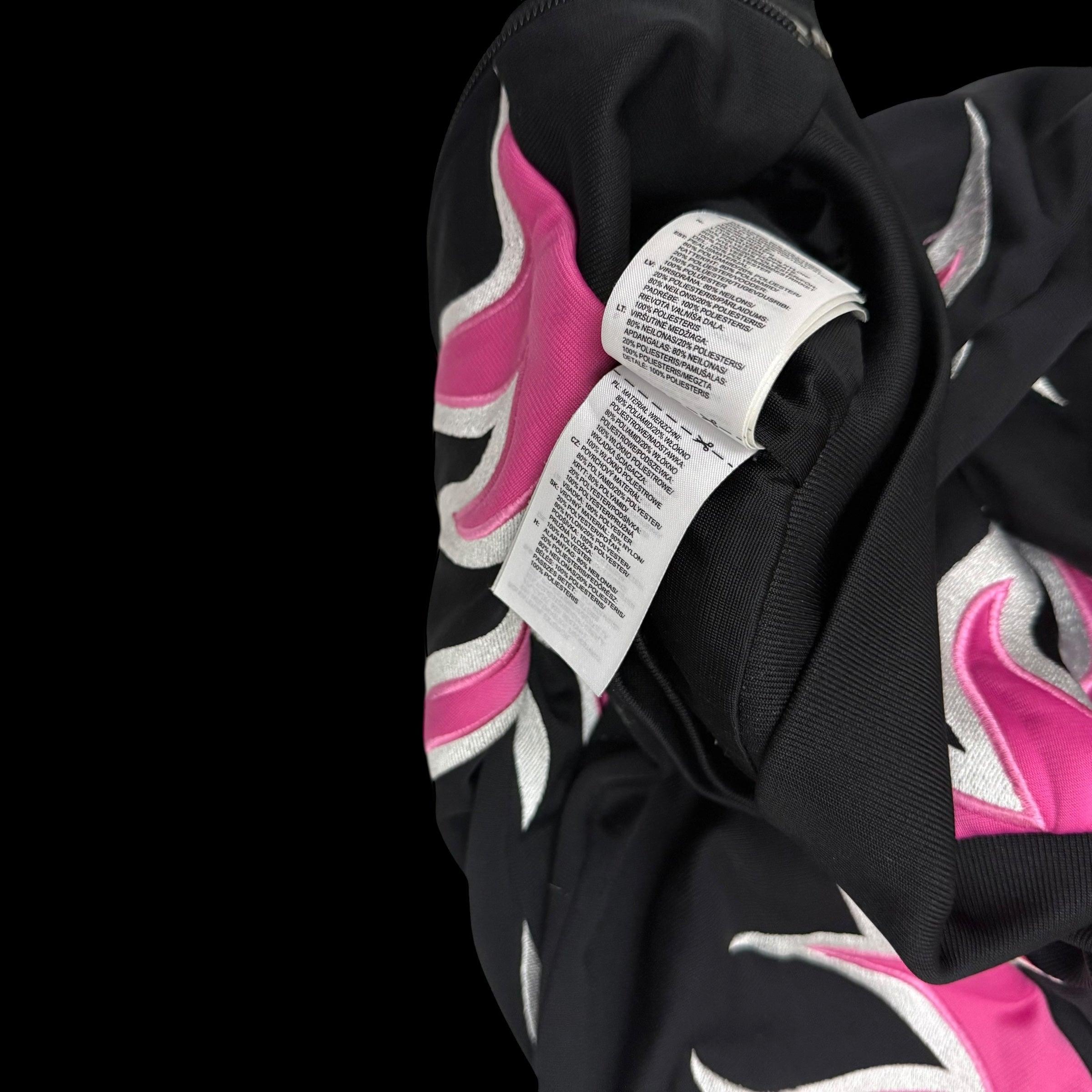 Jeremy Scott x Adidas Jacket Pink Flames Tracksuit Jacket (Fits S-M) thumbnail 8