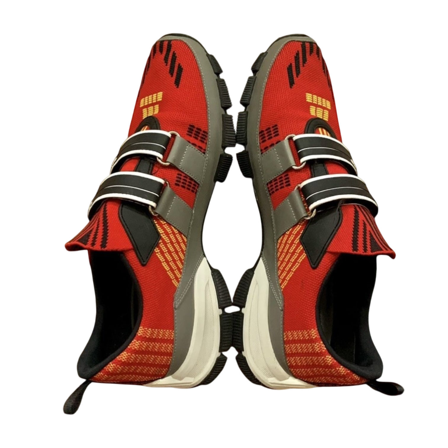 Prada SS18 Crossection Knit Sneaker Red (fits US10-11) thumbnail 2