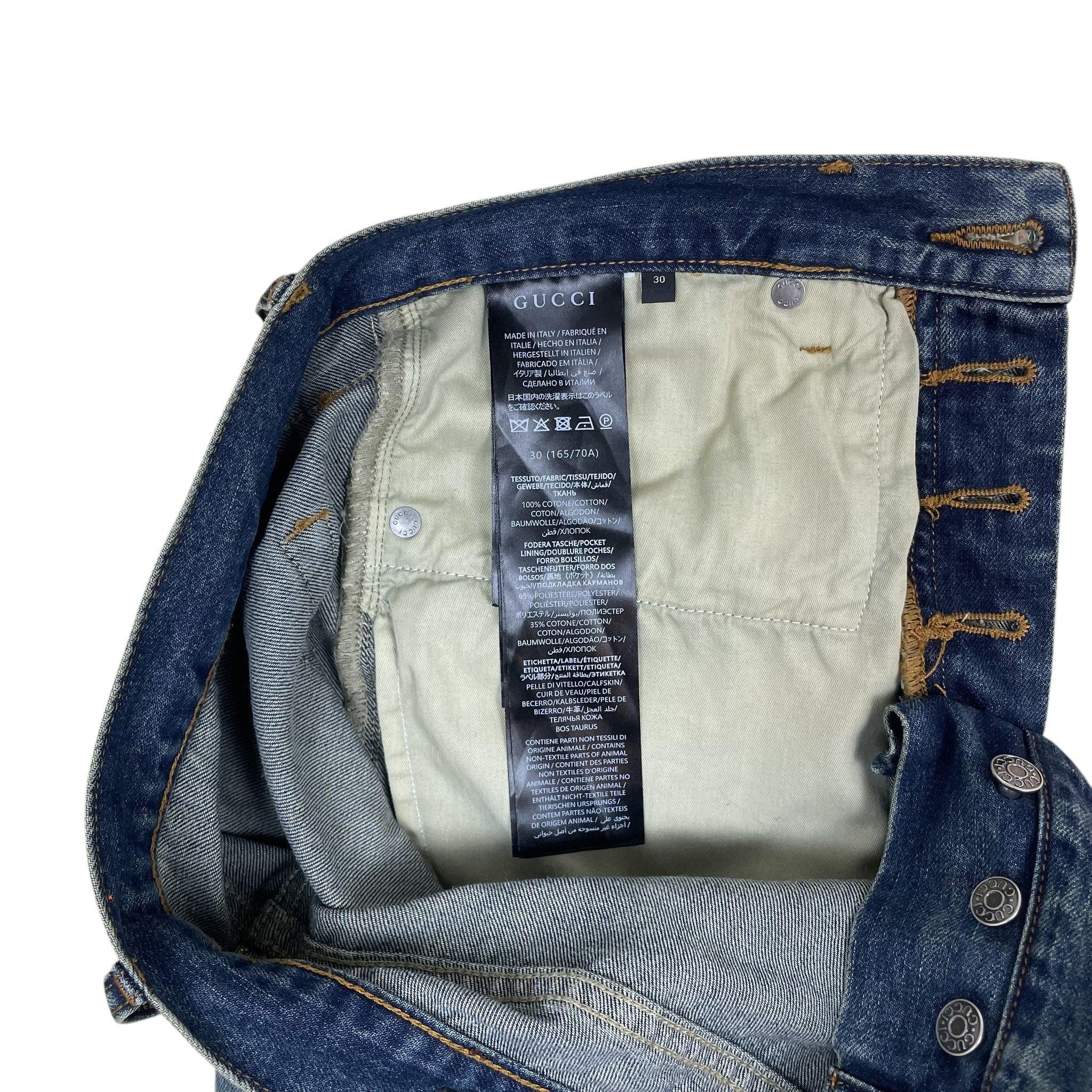 Gucci AW25 Horsebit Jeans Washed Blue (Size 30”) thumbnail 5
