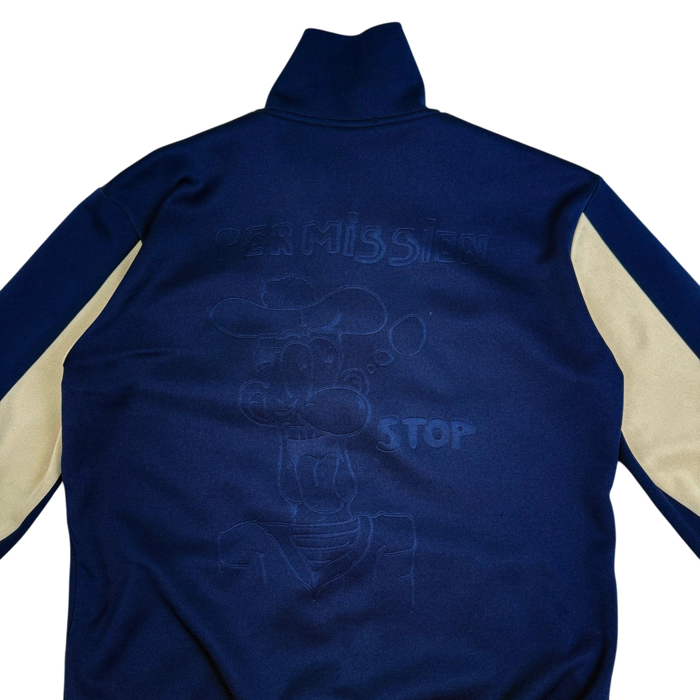Comme Des Garçons Homme Plus 2004 ‘Permission Stop’ Track Jacket Navy/Cream (Fits S-M) thumbnail 7