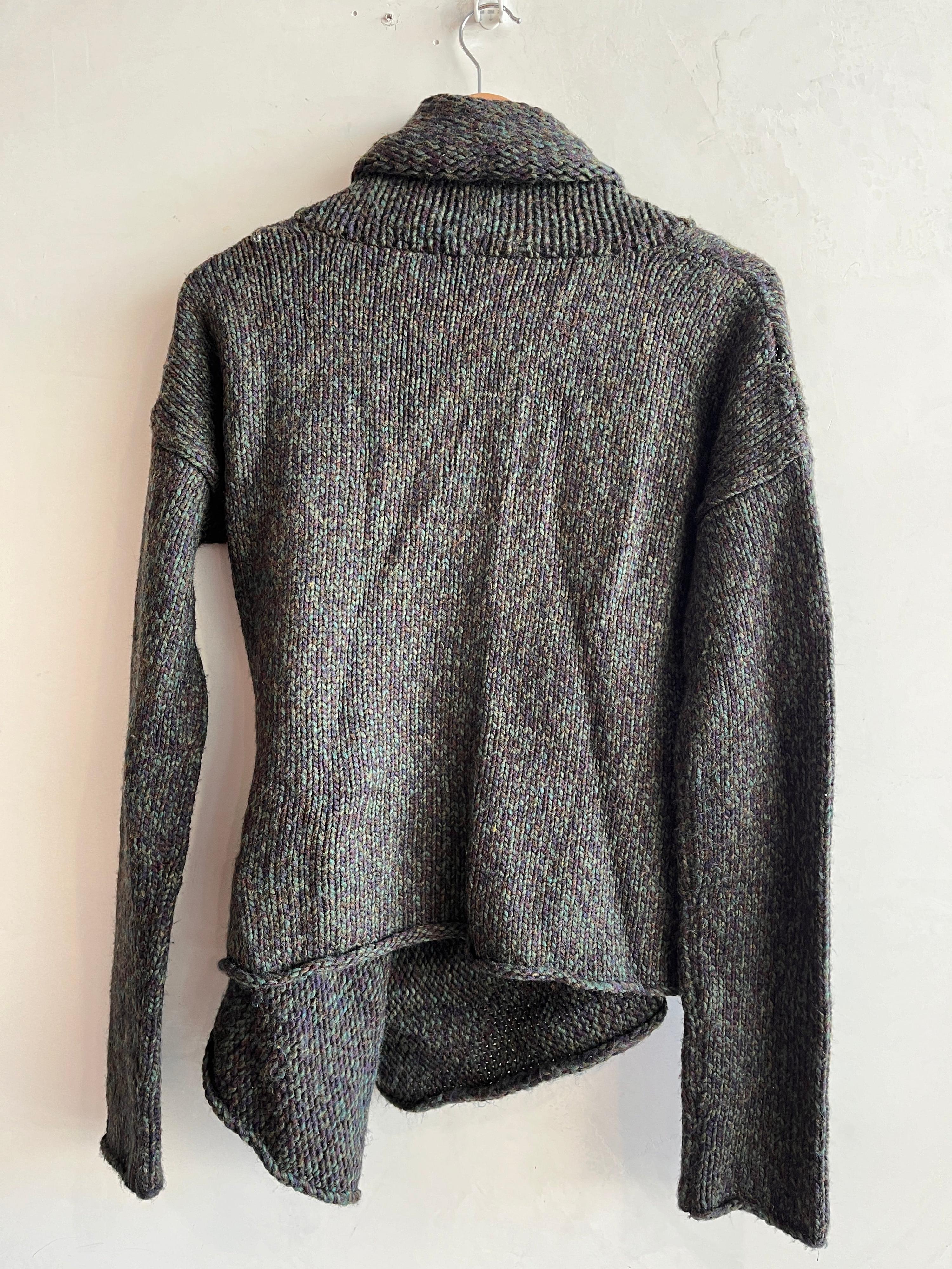 COUNTRY ROAD Khaki Wool Blend Draped Cardigan Size M thumbnail 2