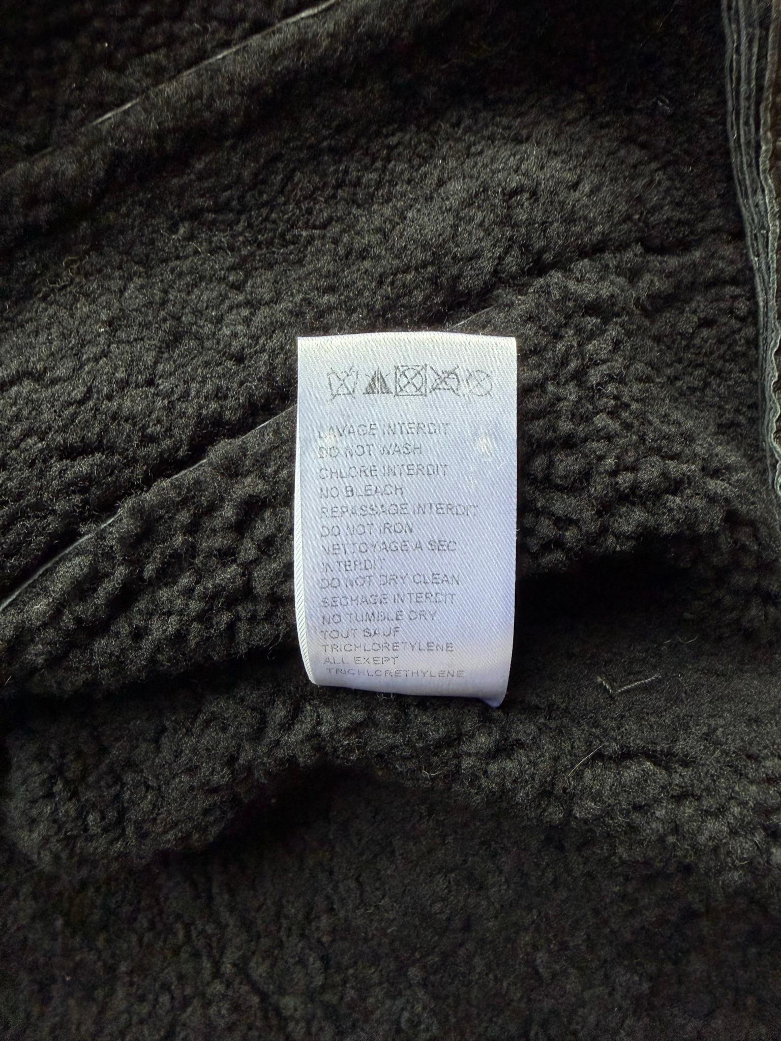 Balmain 2010s Double Breasted Shearling Leather Jacket Black (Size 38) thumbnail 5