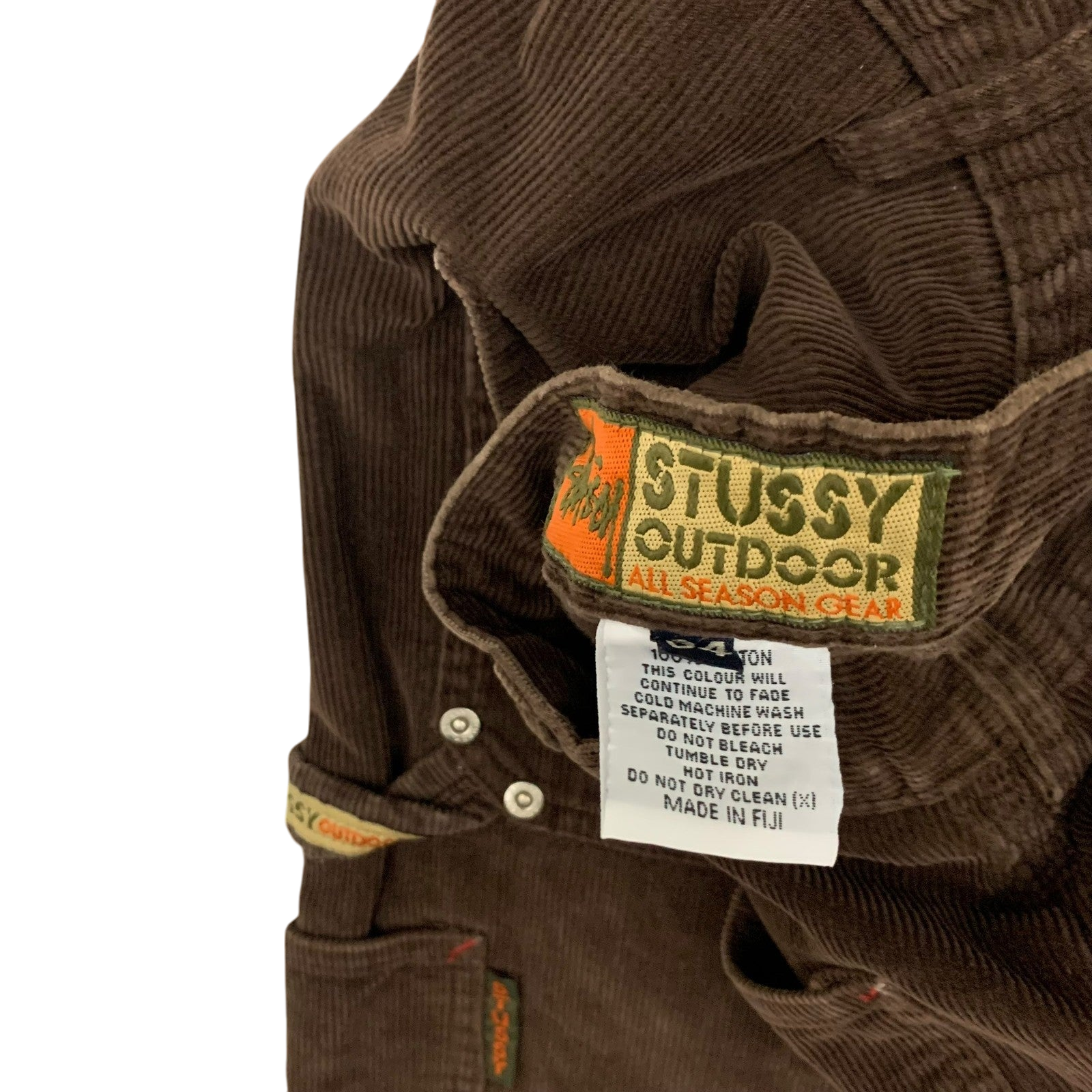Stussy Vintage Brown Corduroy Carpenter Pants (W34) thumbnail 4