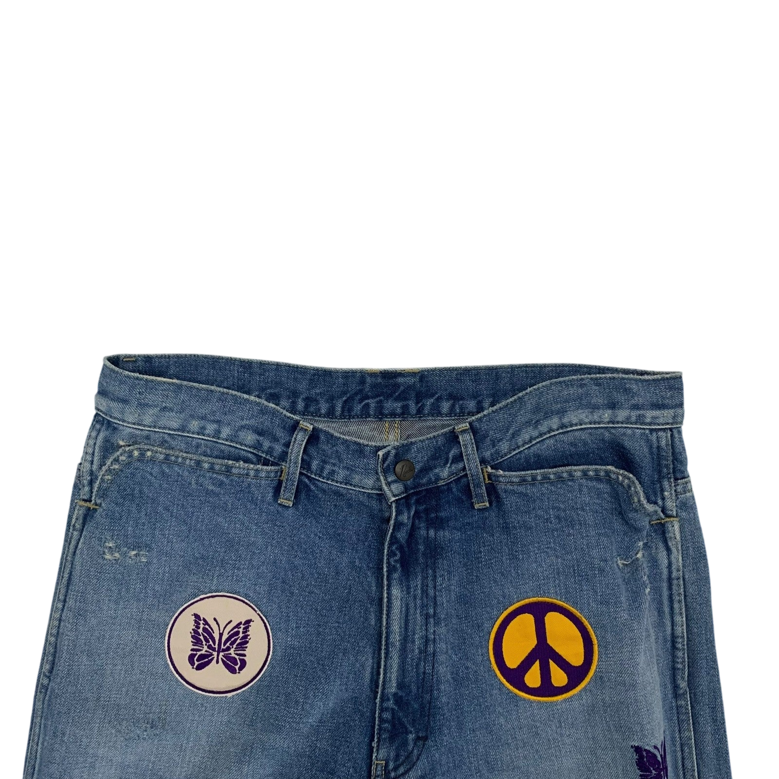 Needles Assorted Patches Straight Jeans (Size L) thumbnail 2