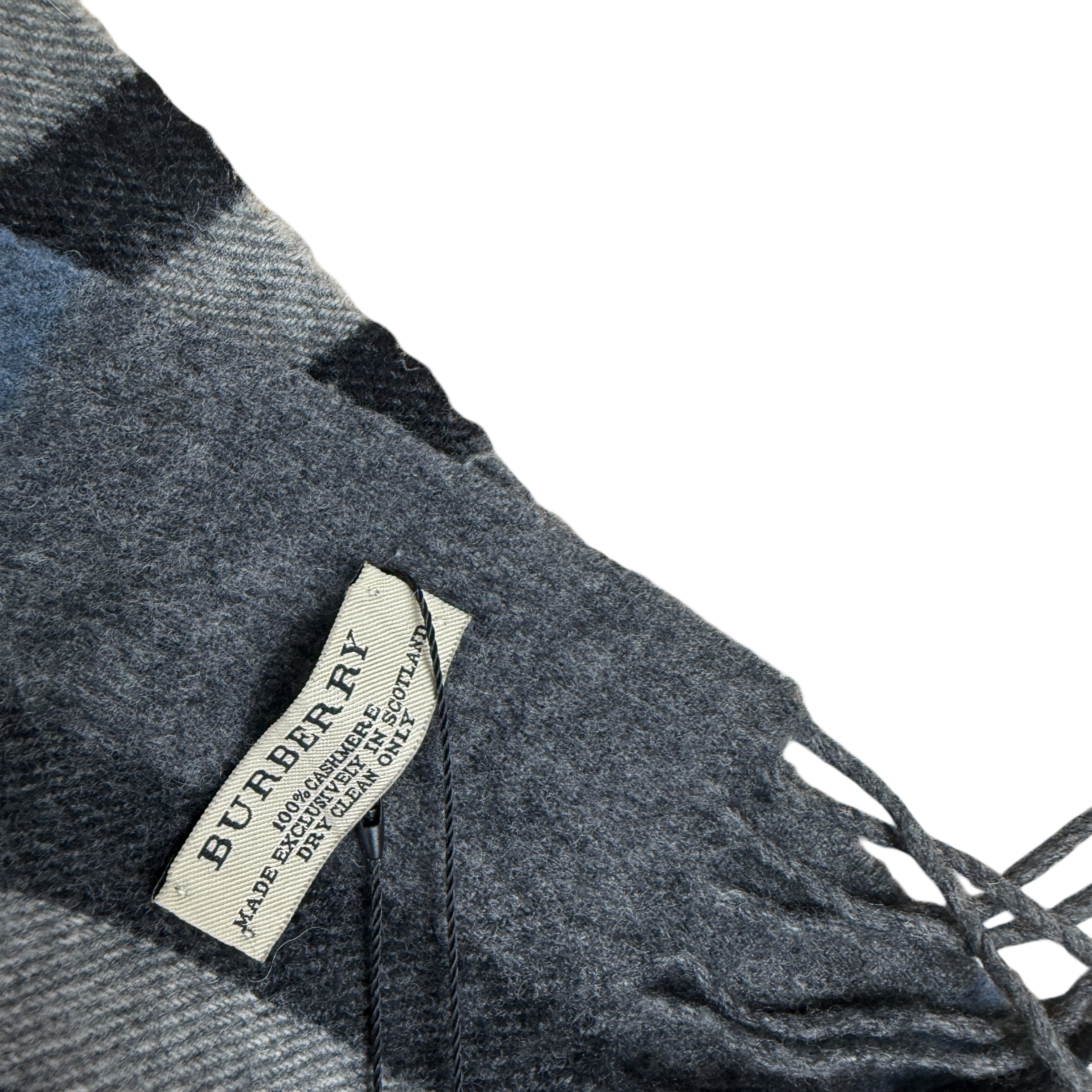 Burberry Cashmere Nova Check Scarf Grey thumbnail 3