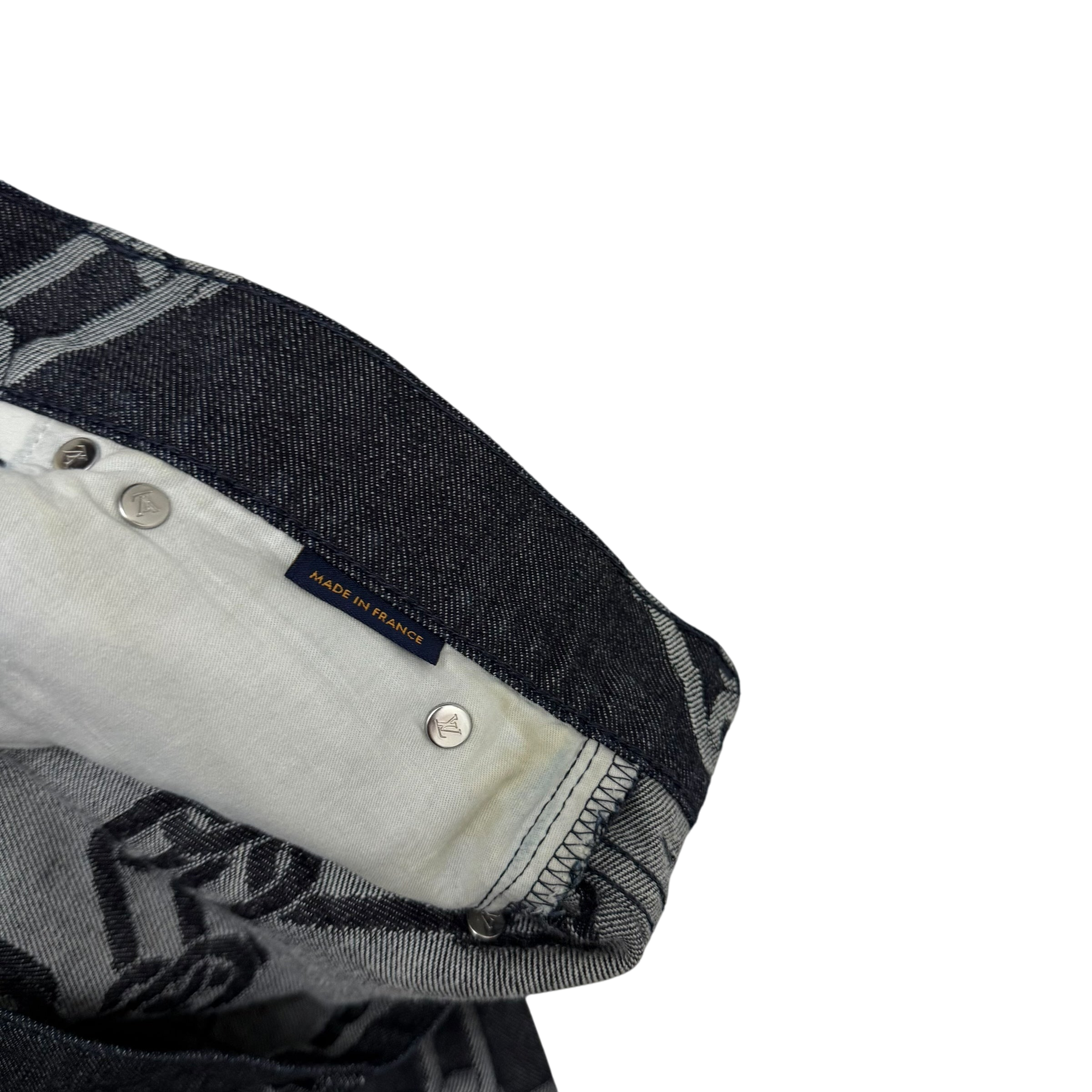 Louis Vuitton SS20 by Virgil Abloh Chain Woven Jeans (Size 34”) thumbnail 3