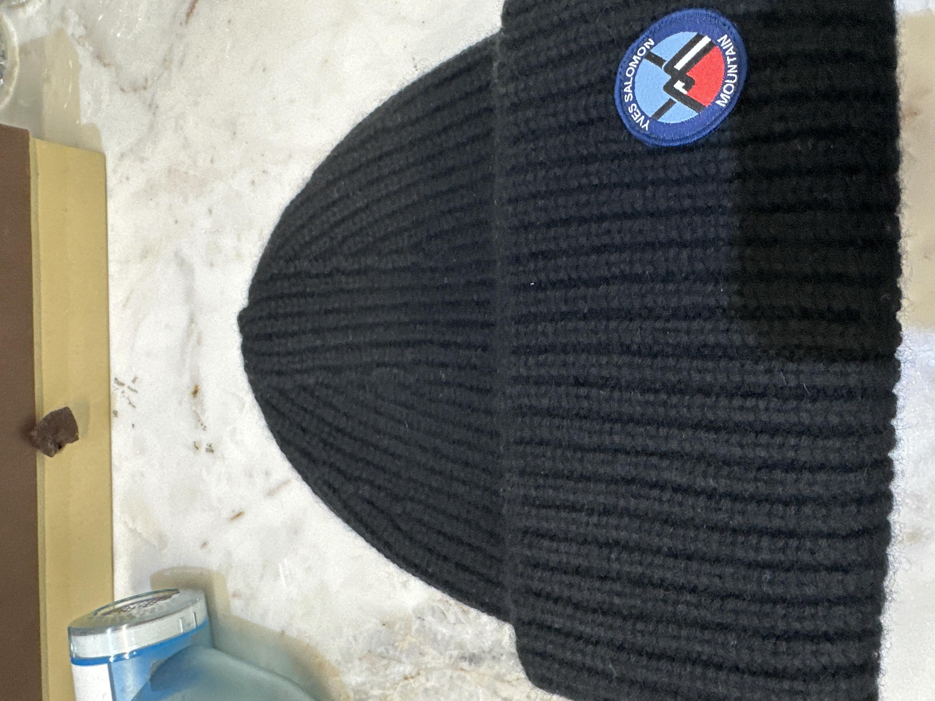Yves Salomon Black Wool Beanie