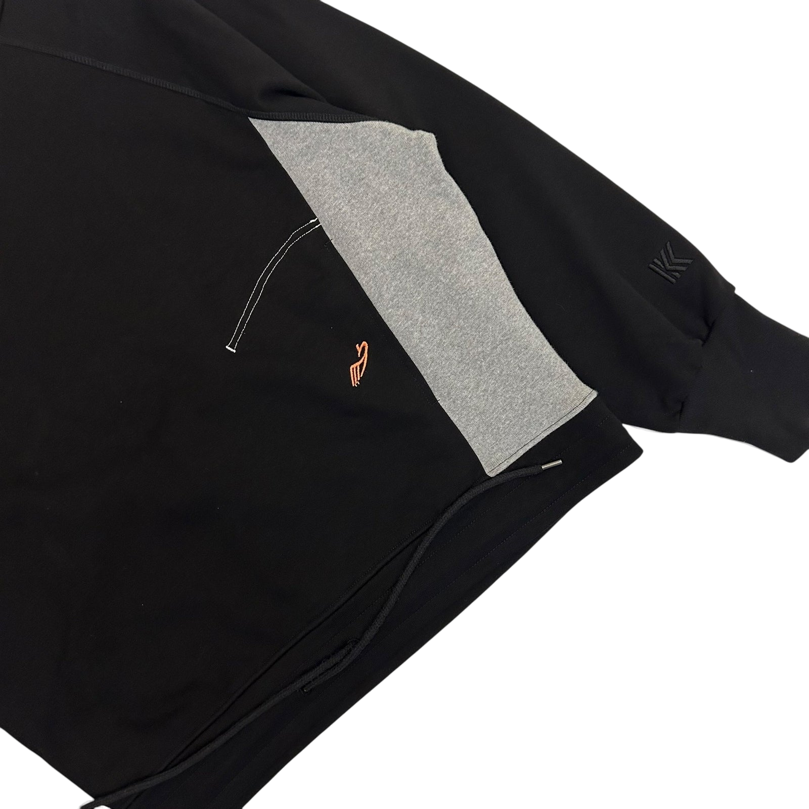 Kiko Kostadinov KK Paneled Sweatshirt Black/Grey (Fits XL) thumbnail 3