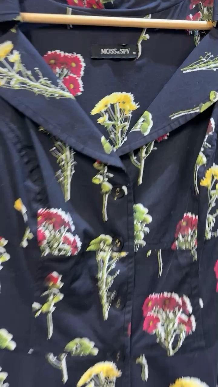 Moss & Spy Black Floral Dress 10 thumbnail 3