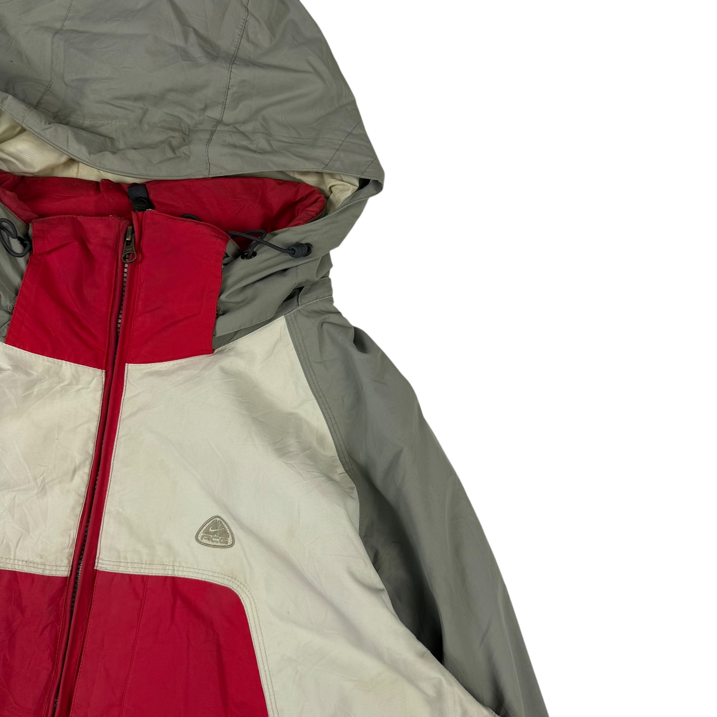 Nike ACG 00s Heavy Panelled Jacket Red/White/Grey (Fits L-XL) thumbnail 2