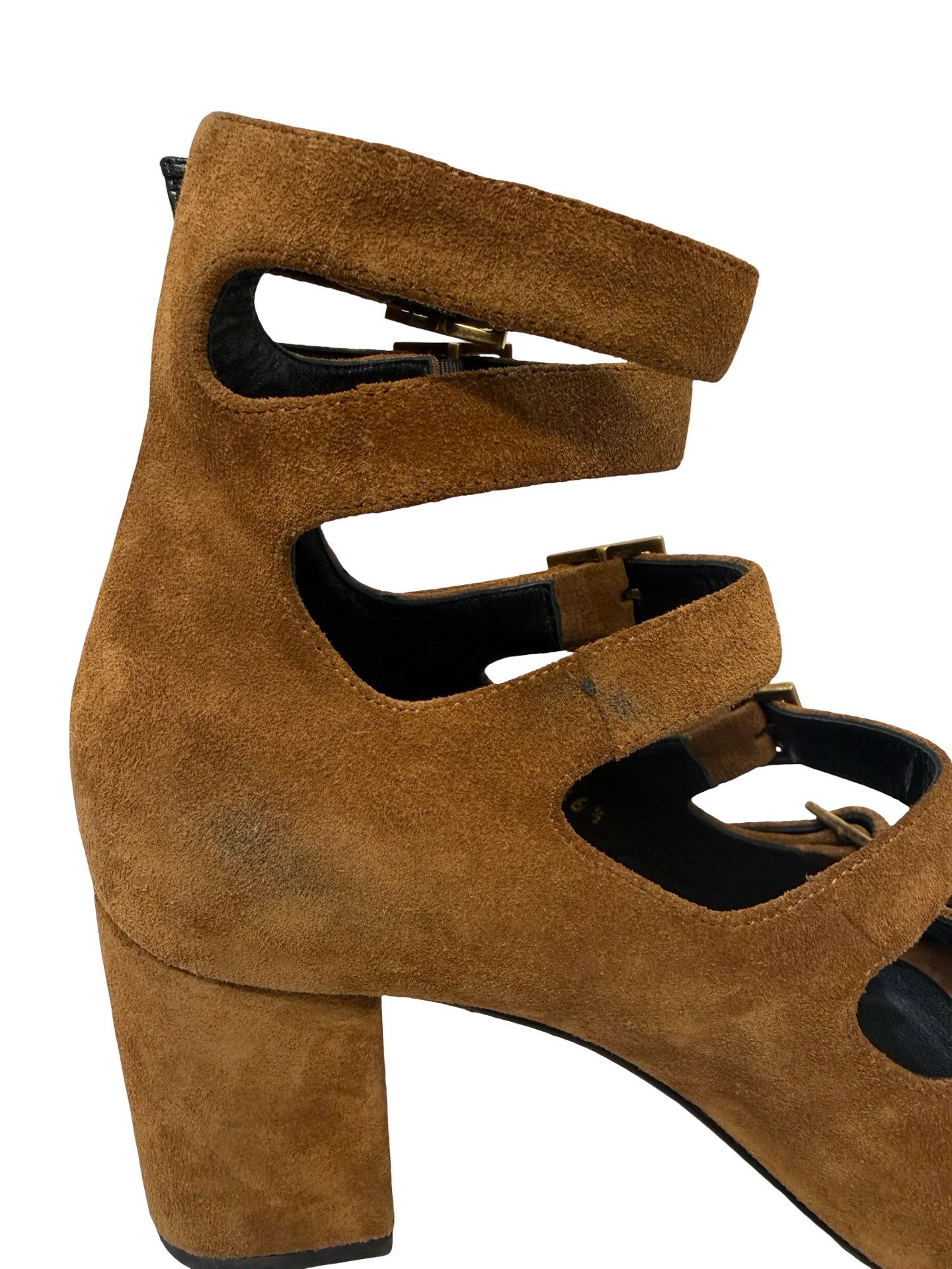 Yves Saint Laurent Tan Suede Sandals 36.5 thumbnail 5