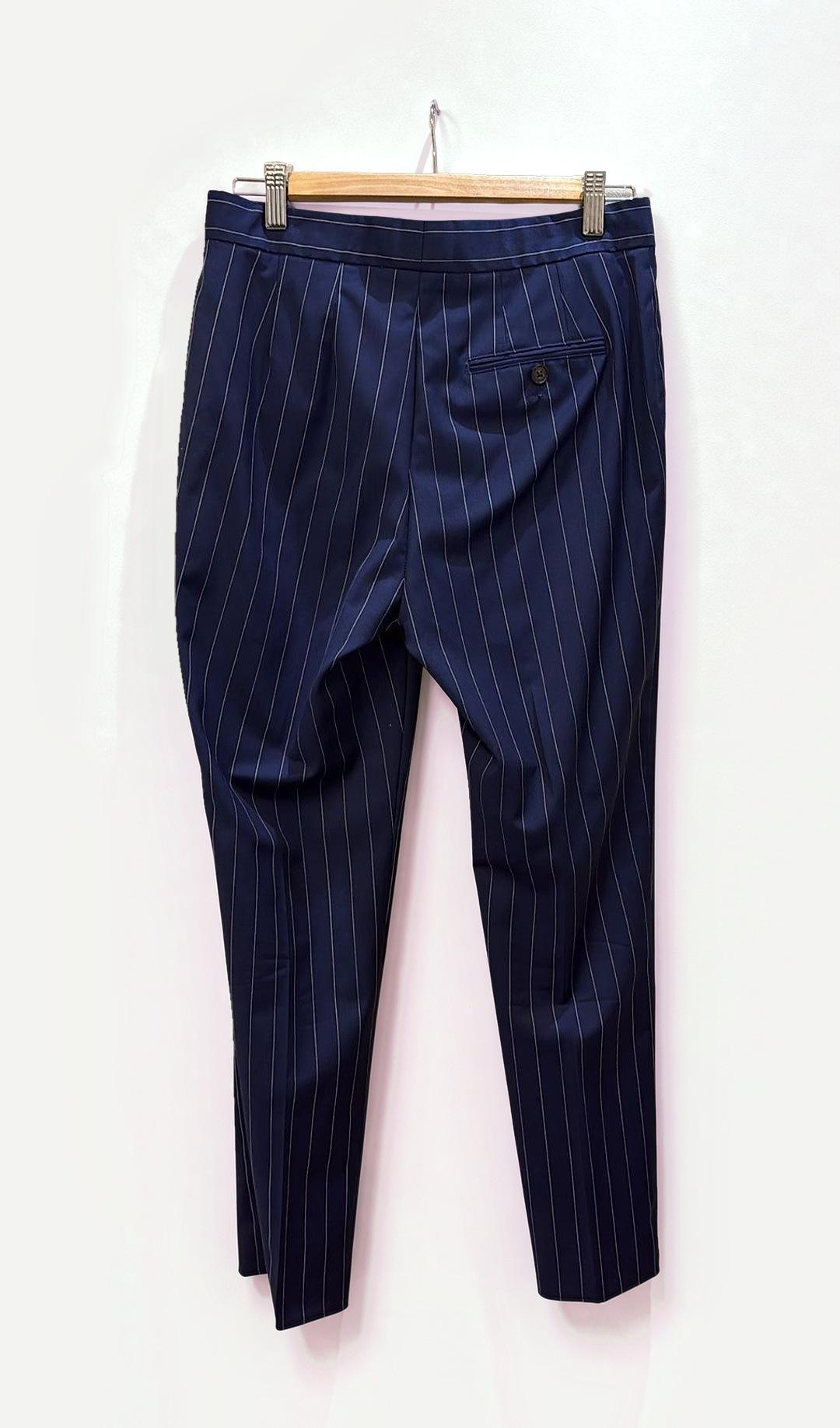 Polo Ralph Lauren Blue Pinstripe Pants 4 thumbnail 3