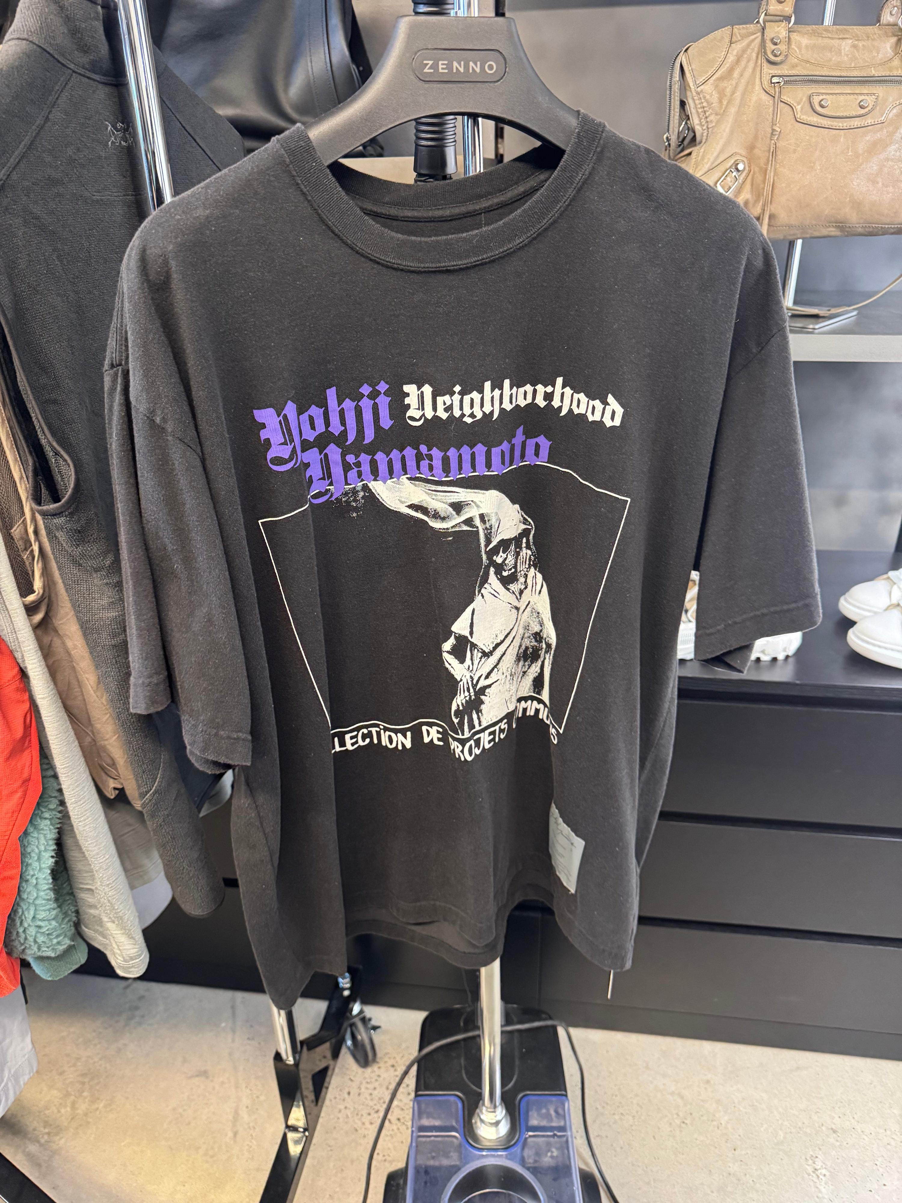 Yohji Yamamoto x Neighborhood Graphic T-Shirt Black (Size XL)