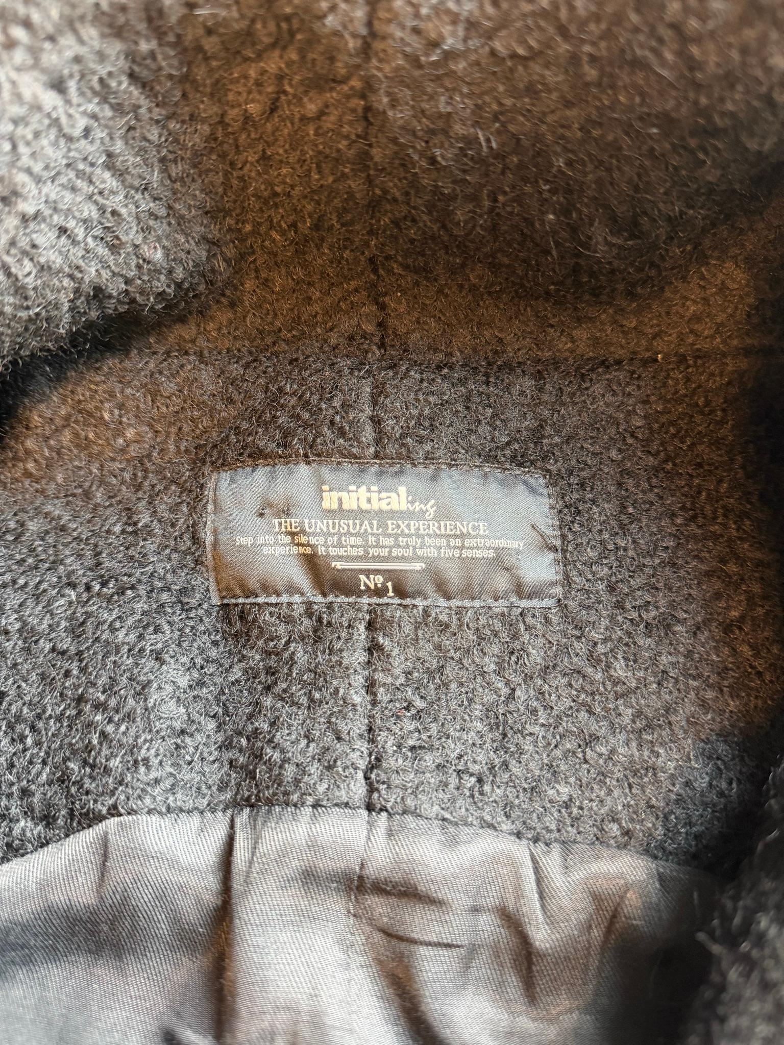 Initial High Neck Wool Blend Vest Dark Grey (Size 1) thumbnail 2