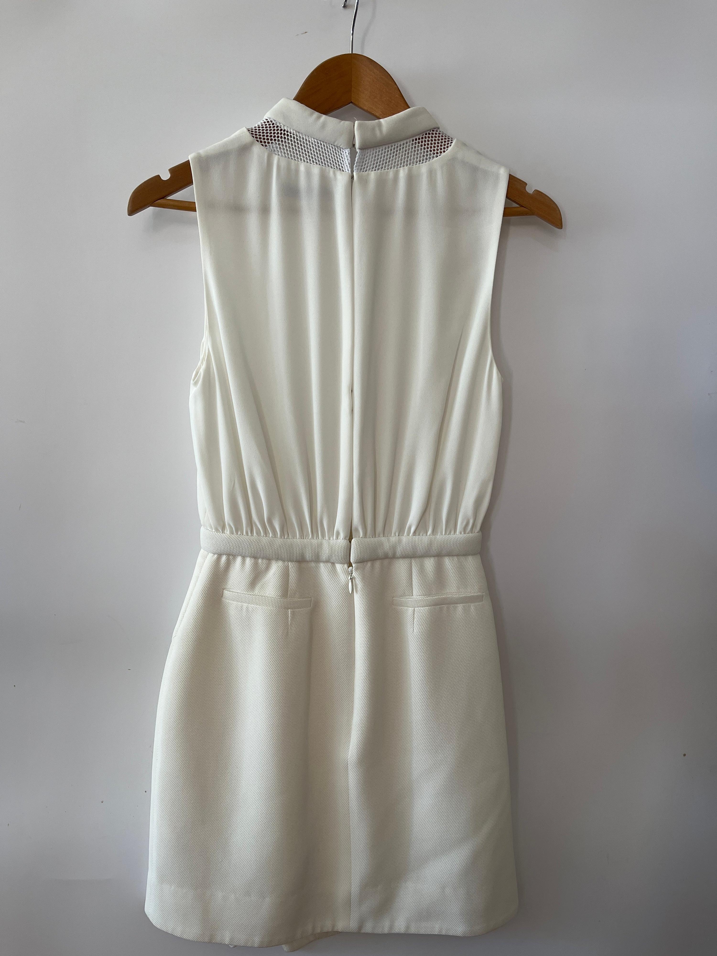 Camilla & Marc Sleeveless White Mini Dress Size 6 thumbnail 3