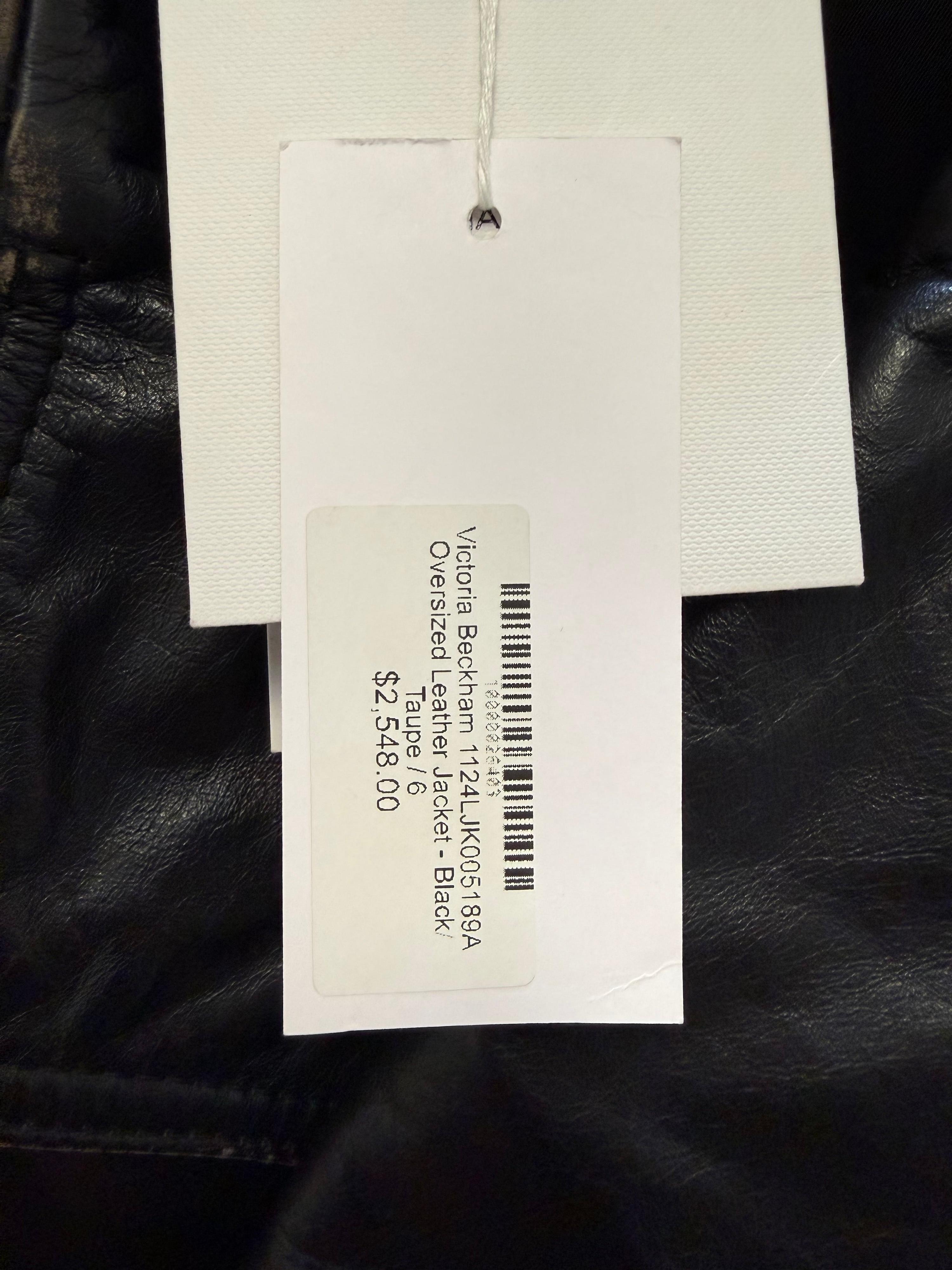 Victoria Beckham Brown Leather Jacket 6 BNWT thumbnail 4