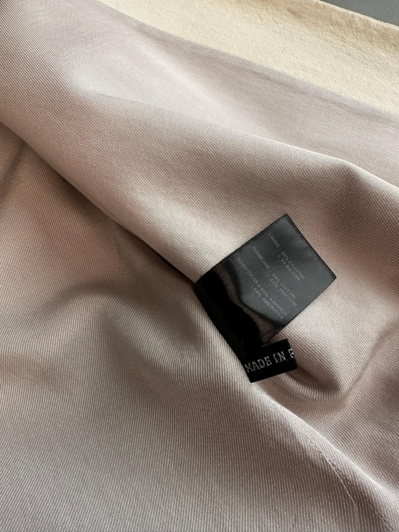 Haider Ackermann Collarless Wool Jacket Cream (Size 40) thumbnail 5