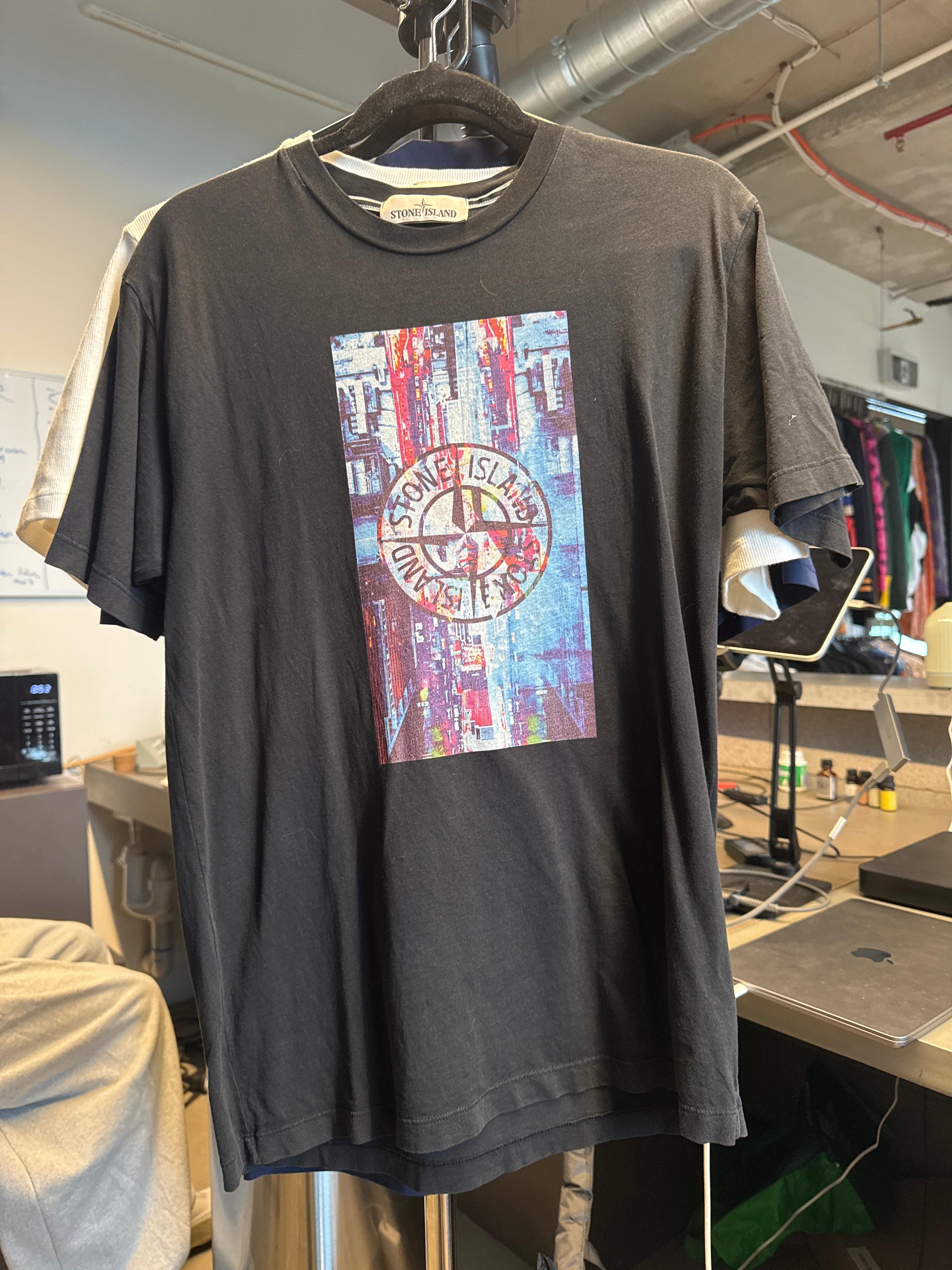 Stone Island Graphic T-Shirt Black (As Is) (Size M)