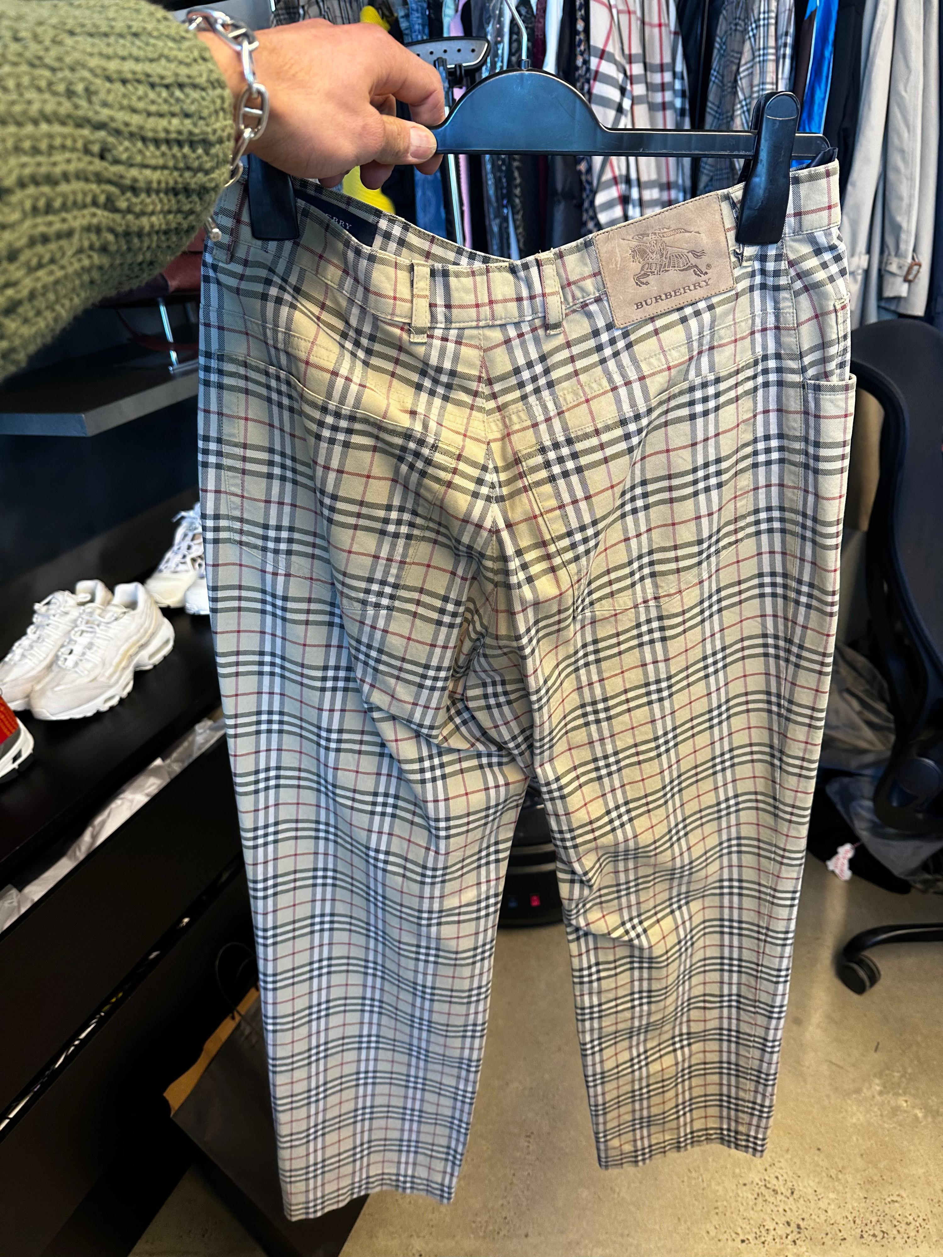 Burberry Vintage Nova Check Trousers Beige (Fits 32”) thumbnail 2
