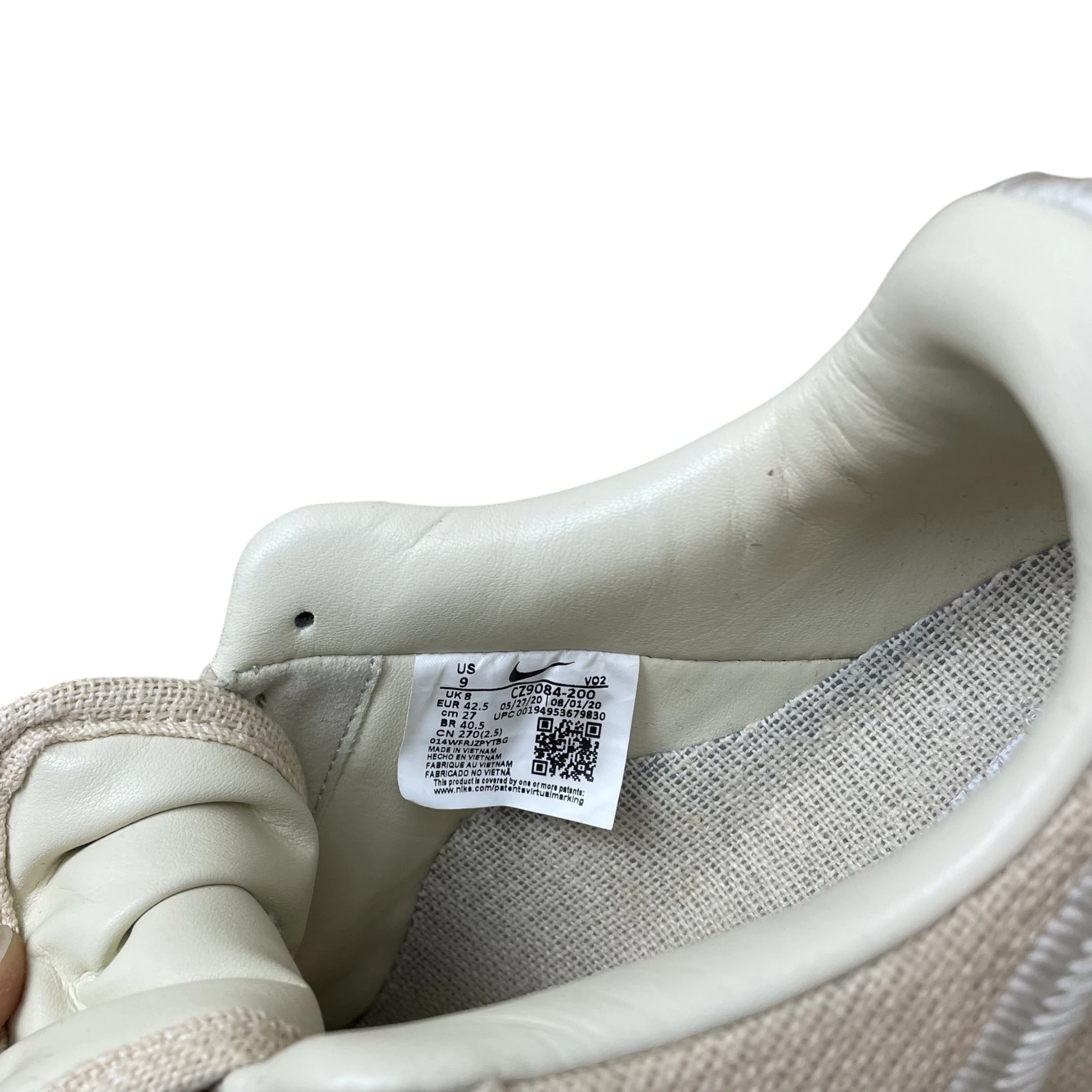 Nike x Stussy Air Force 1 Low Sneakers ‘Fossil’ (Size US9/UK8) thumbnail 6